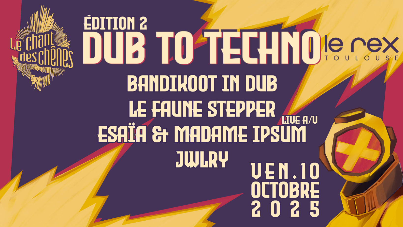 Dub To Techno #2 • Le Chant Des Chênes • Le Rex Toulouse Cover