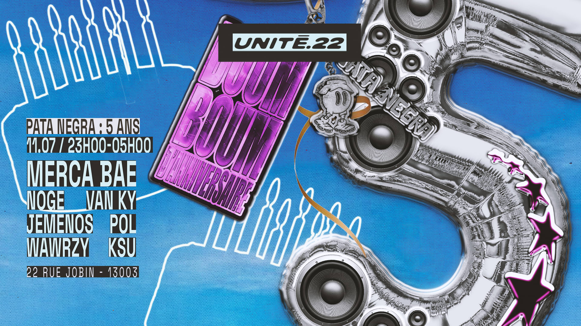 U.22 X Pata Negra, Les 5 Ans : Merca Bae, Ksu, Noge & More Cover