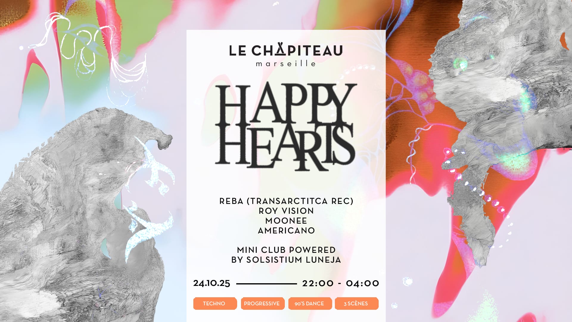 Happy Hearts W/Reba, Roy Vision, Moonee, Americano, ... Cover