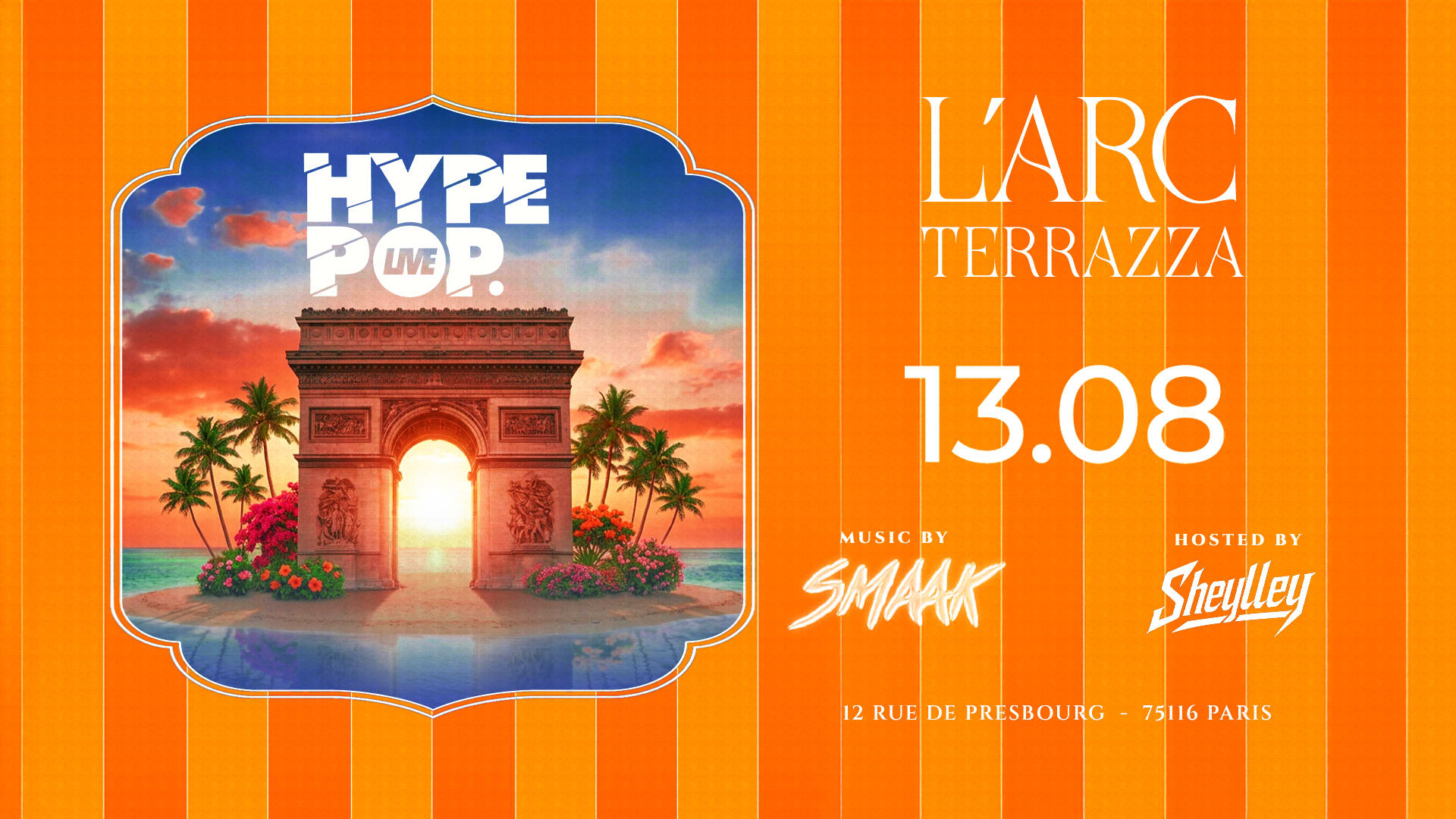 Hype Pop @ L'arc Paris - Jeudi 13 Août Cover