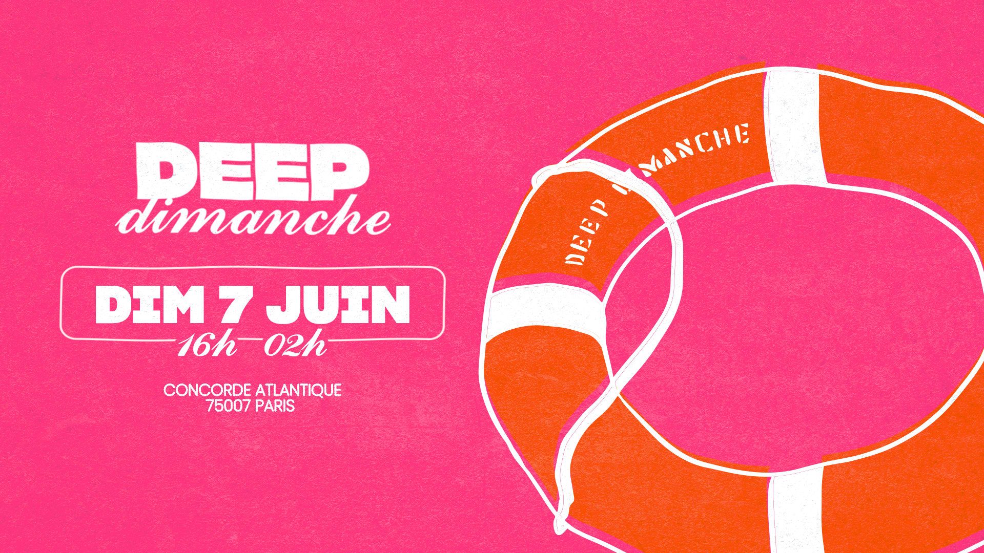 Deep Dimanche | 7 Juin @Concorde Atlantique Cover