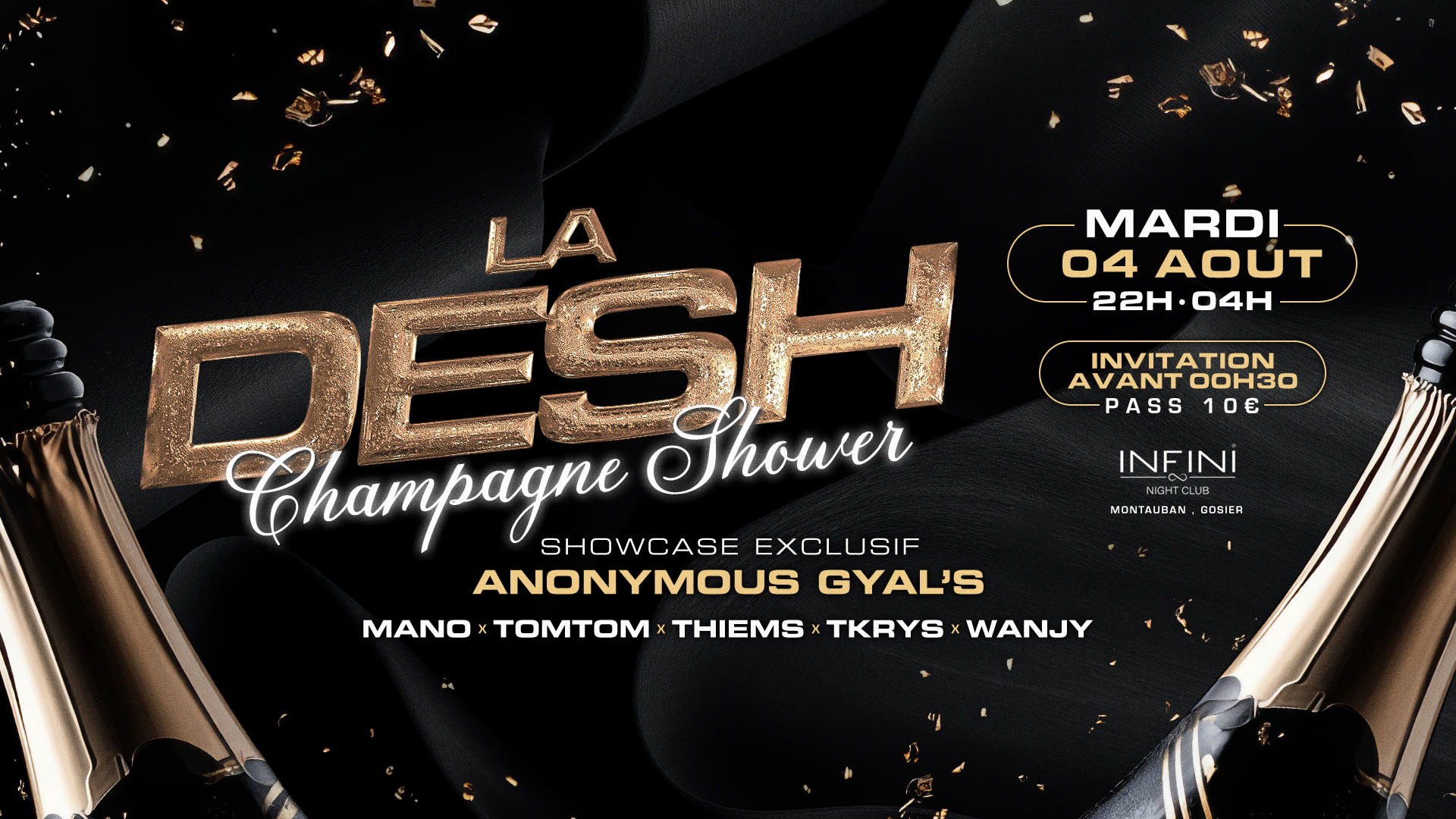 La Desh - Champagne Shower Cover