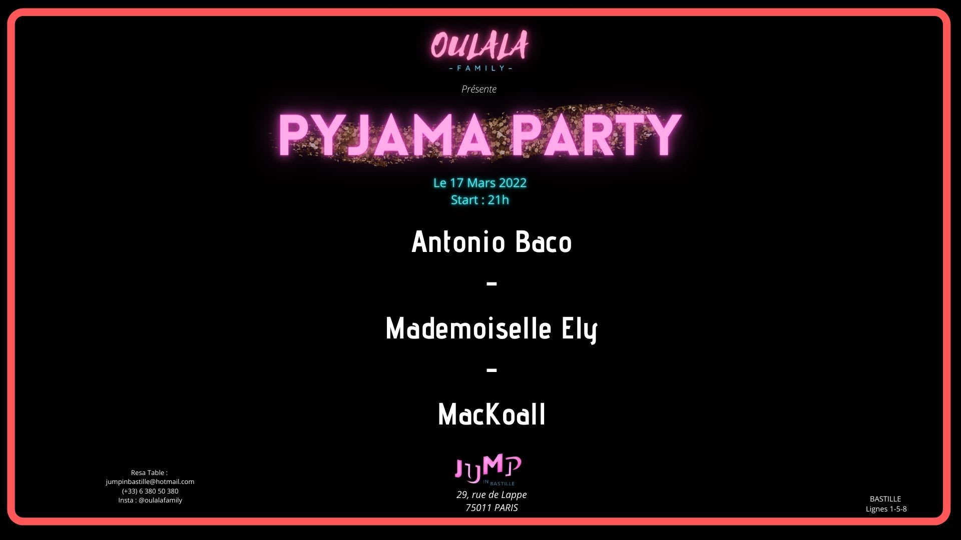 Pyjama Party By Oulala Family  Cover
