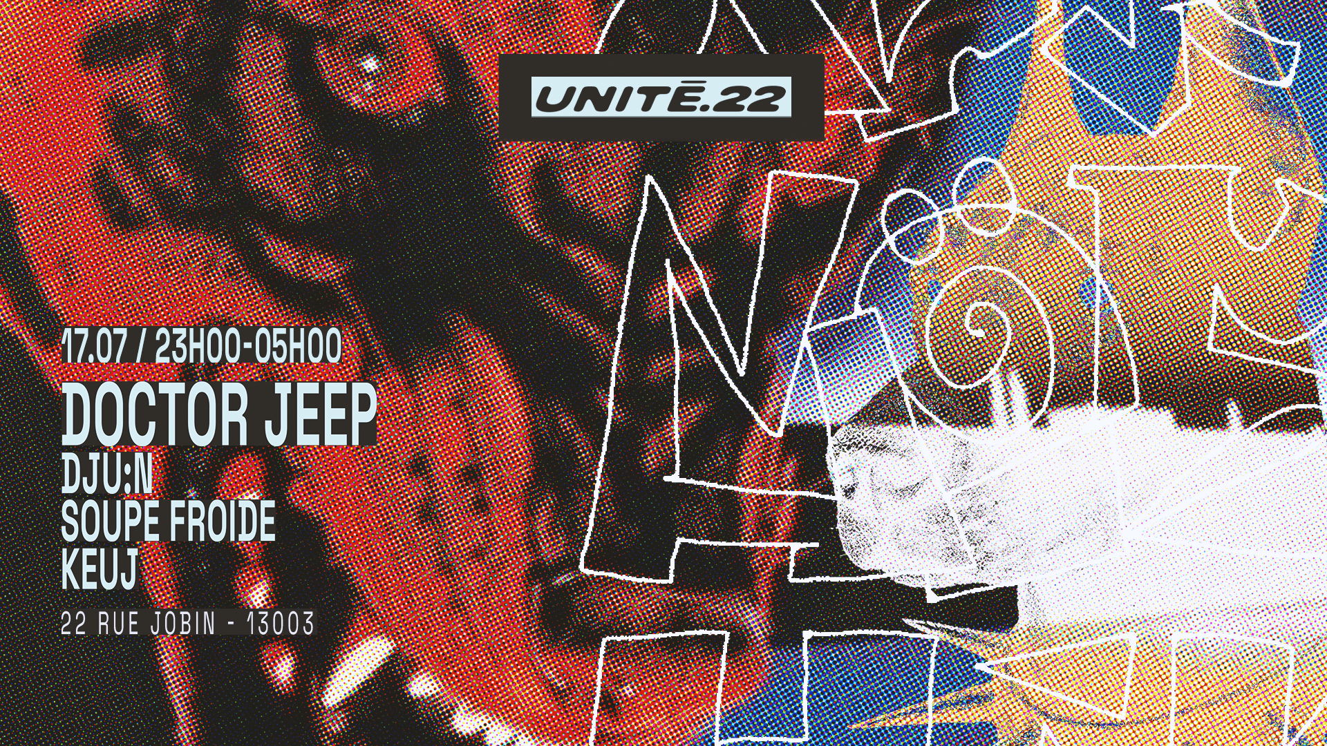 Unité.22 : Doctor Jeep, Dju:N, Soupe Froide, Keuj Cover