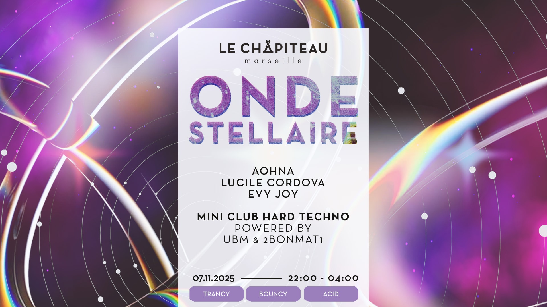 Onde Stellaire W/Aohna, Evy Joy & Lucile Cordova Cover