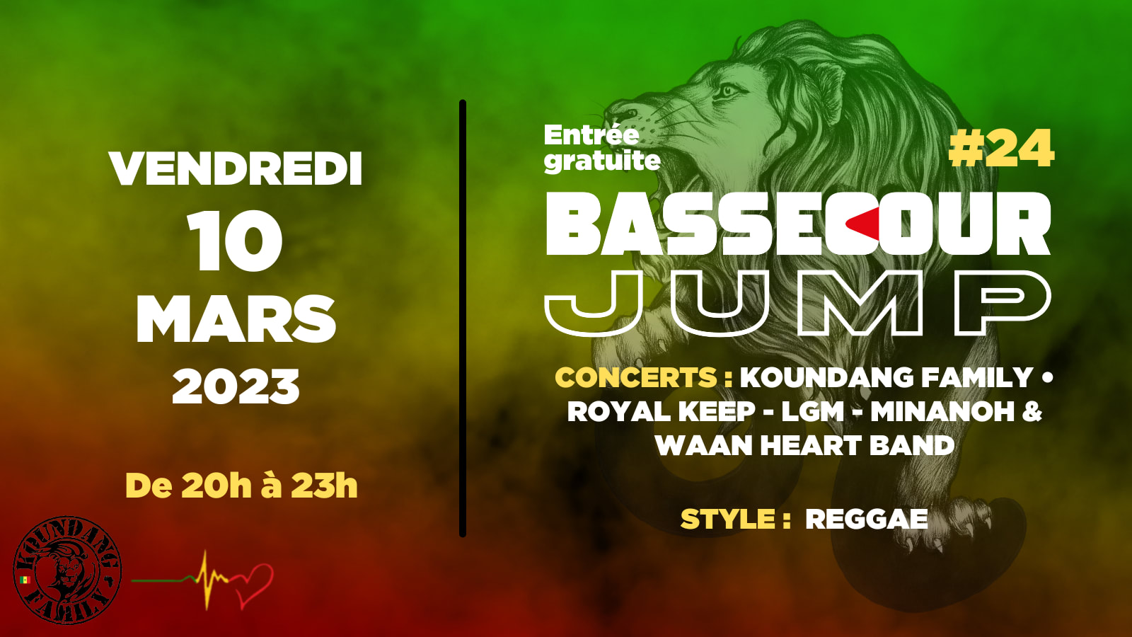 Bassecour Jump #24 W/ Koundang Family & Waan Heart Band  Cover