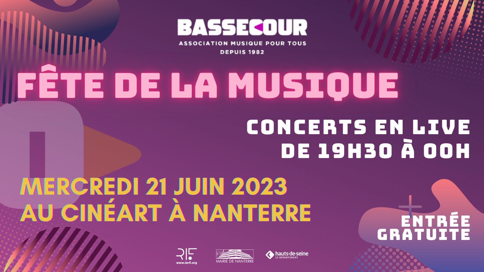 Fête De La Musique Au Cinéart Par La Bassecour Cover