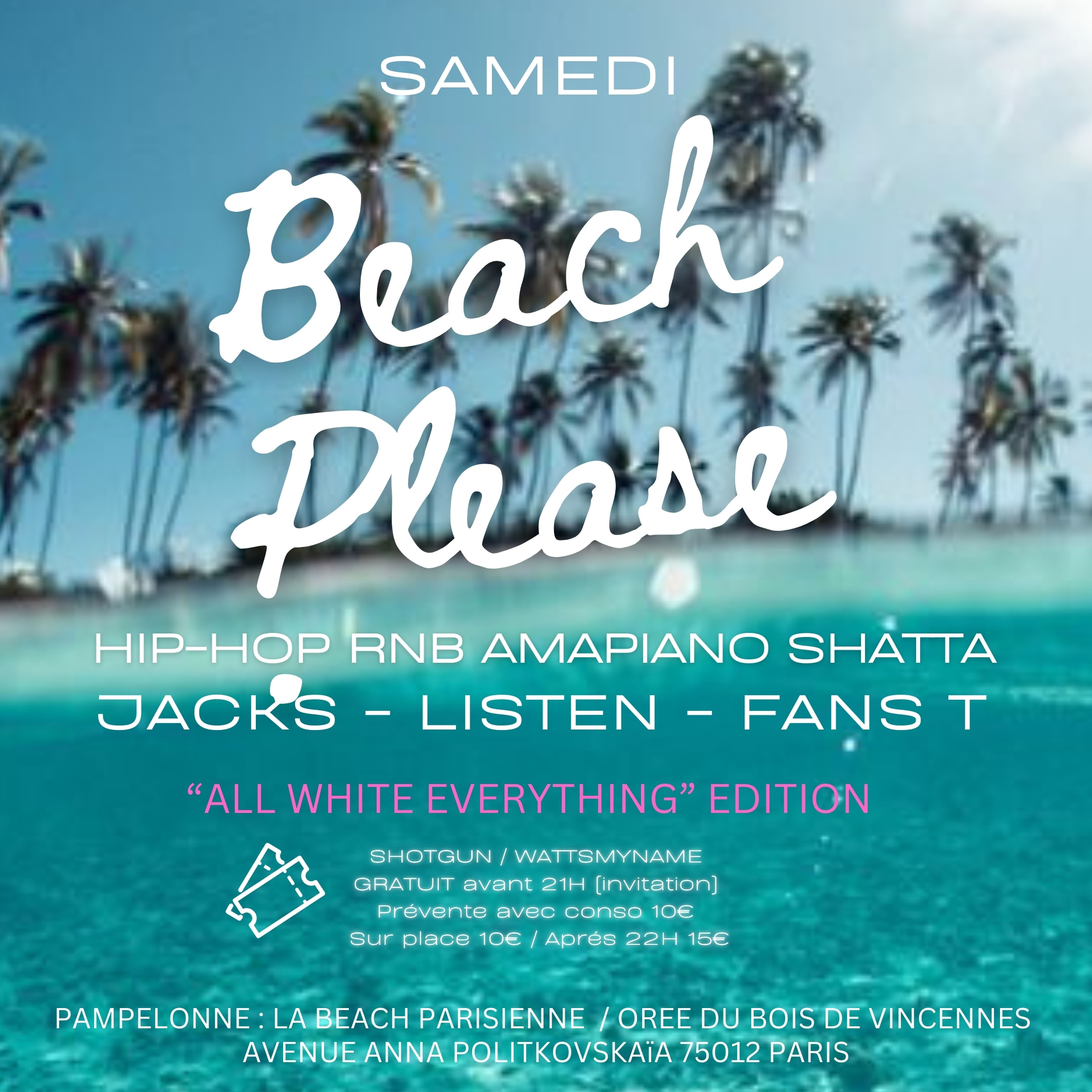 Beach Please !  Hip-Hop Rnb Amapiano Shatta Cover