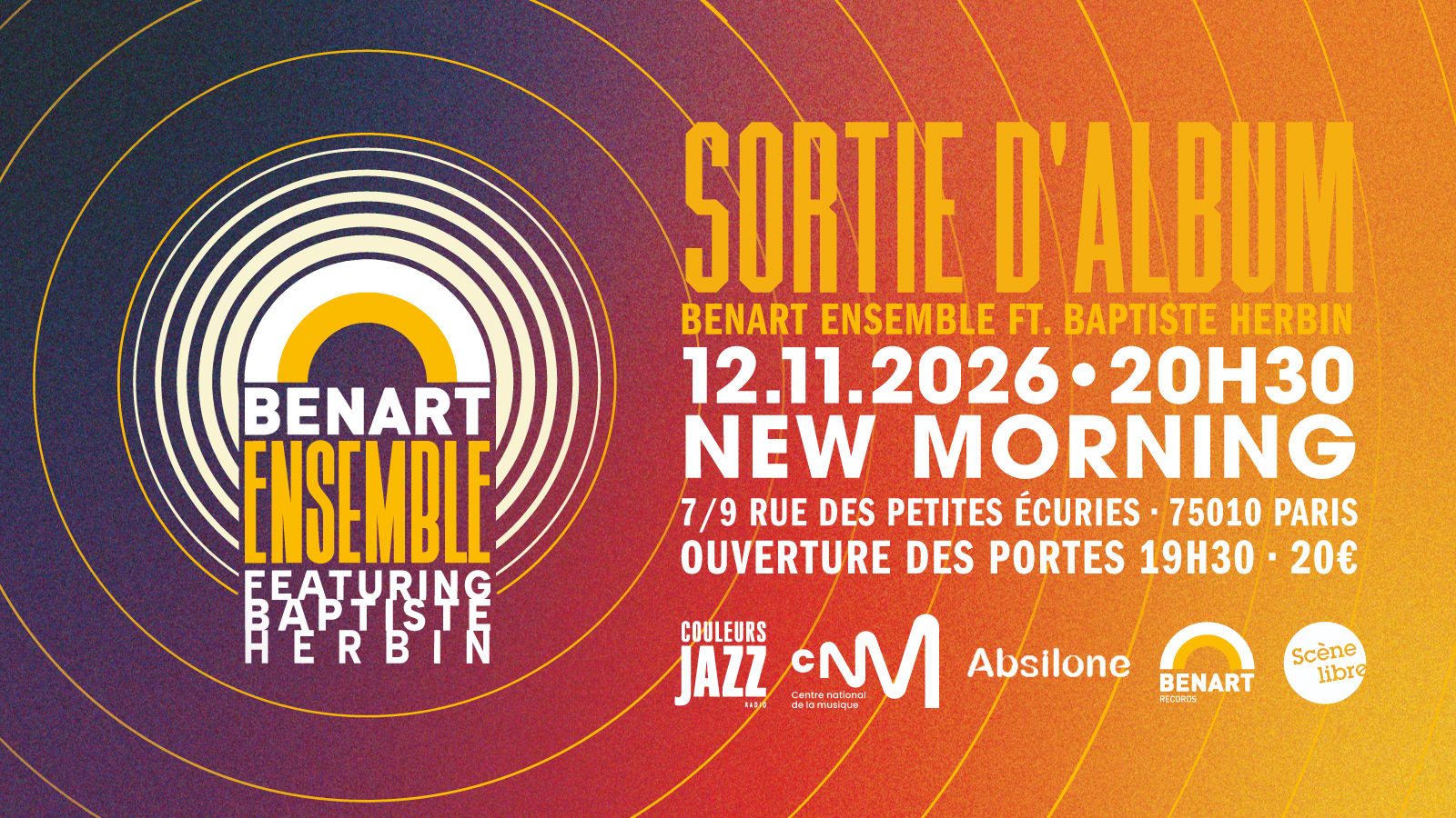 Sortie D'album Benart Ensemble Ft. Baptiste Herbin Cover