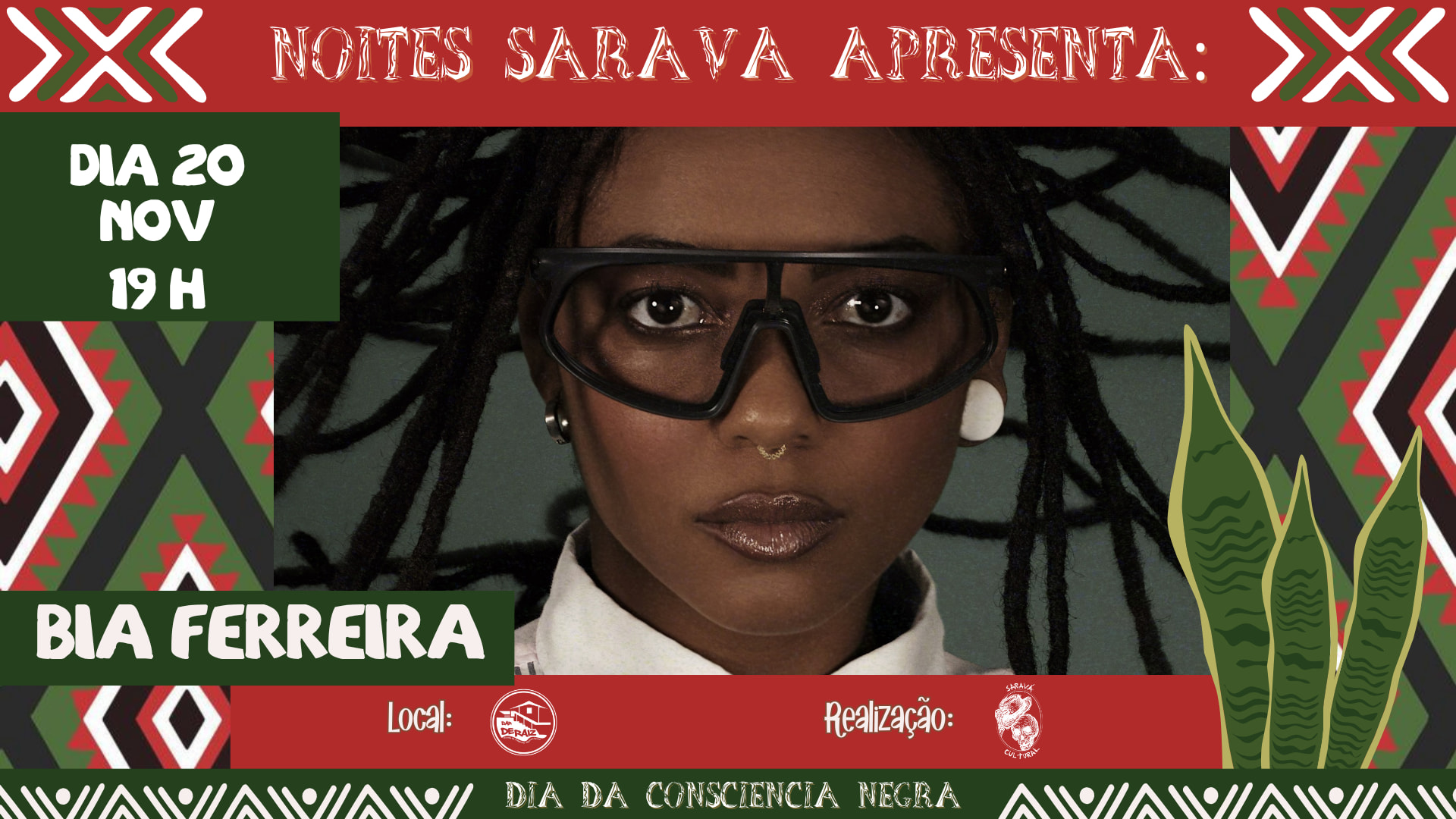 Noites Saravá Apresenta Bia Ferreira Em Florianópolis Cover