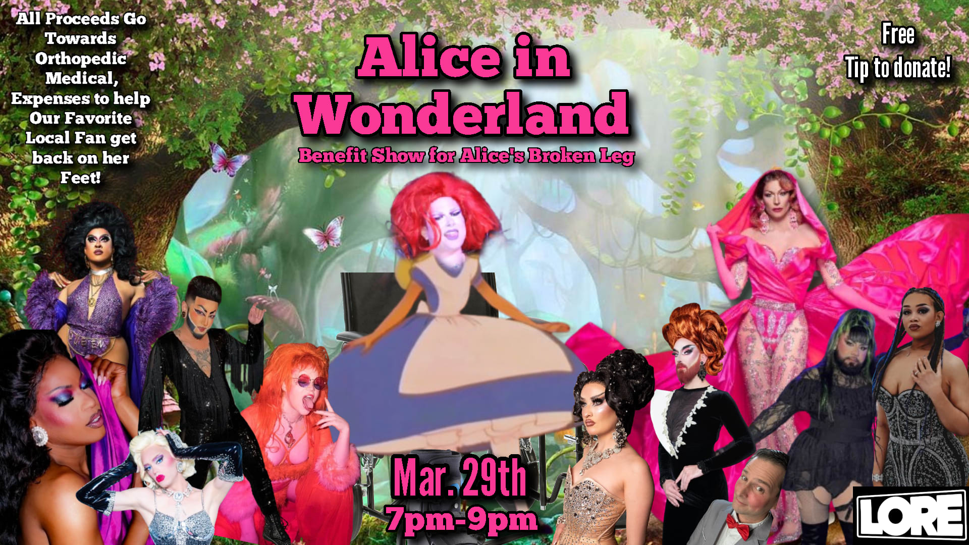 Alice In Wonderland: Drag Benefit Show Cover