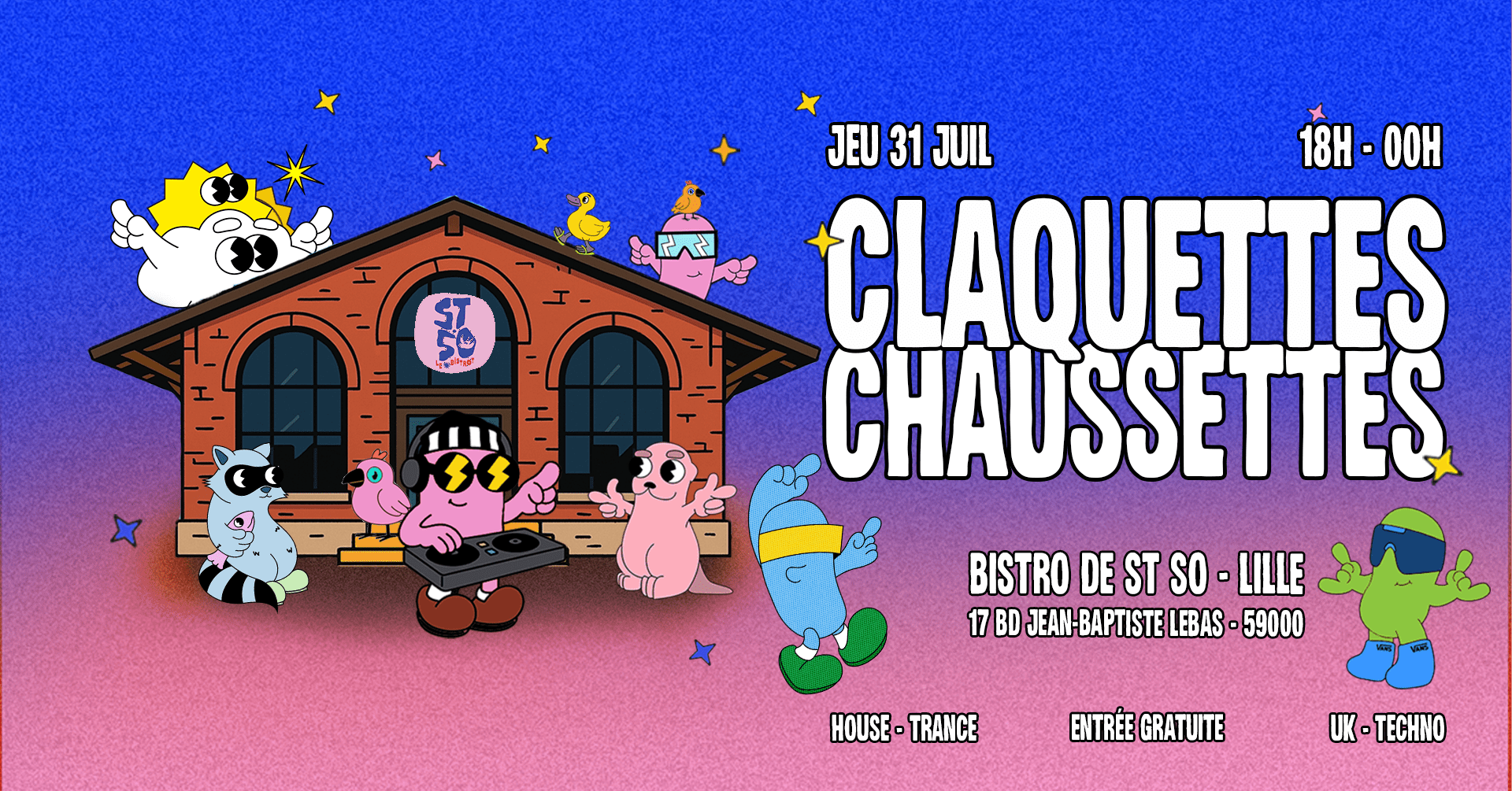 Claquettes Chaussettes Takeover Cover