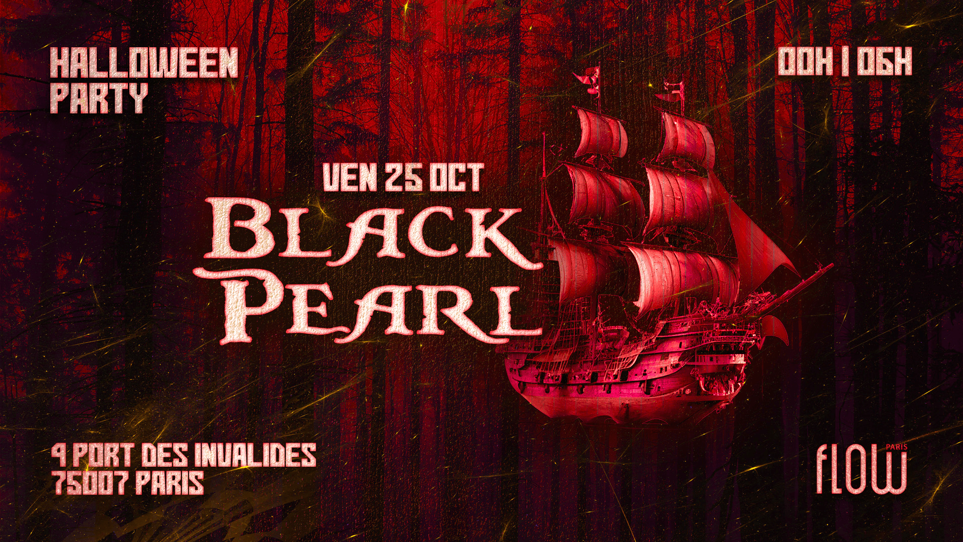 The Black Pearl - Halloween Party @Flow_Paris Cover