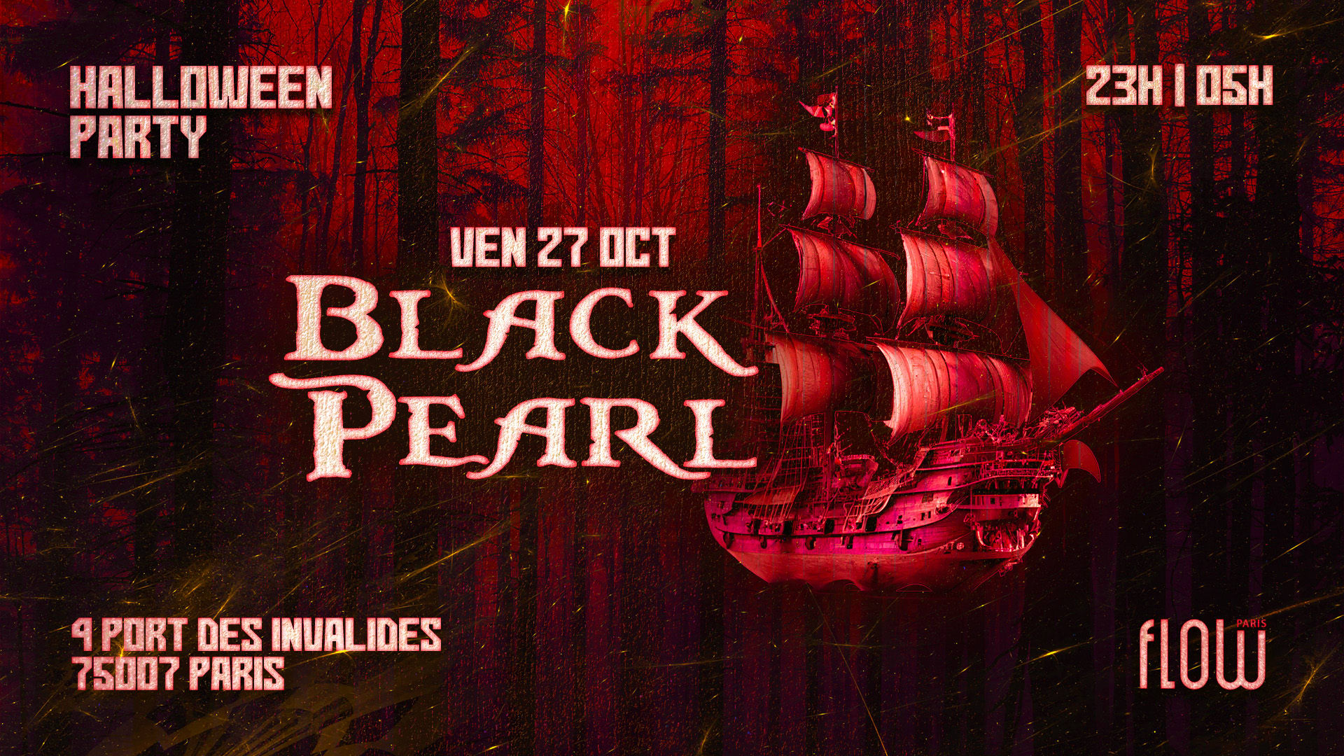 The Black Pearl - Halloween Party @Flow_Paris Cover