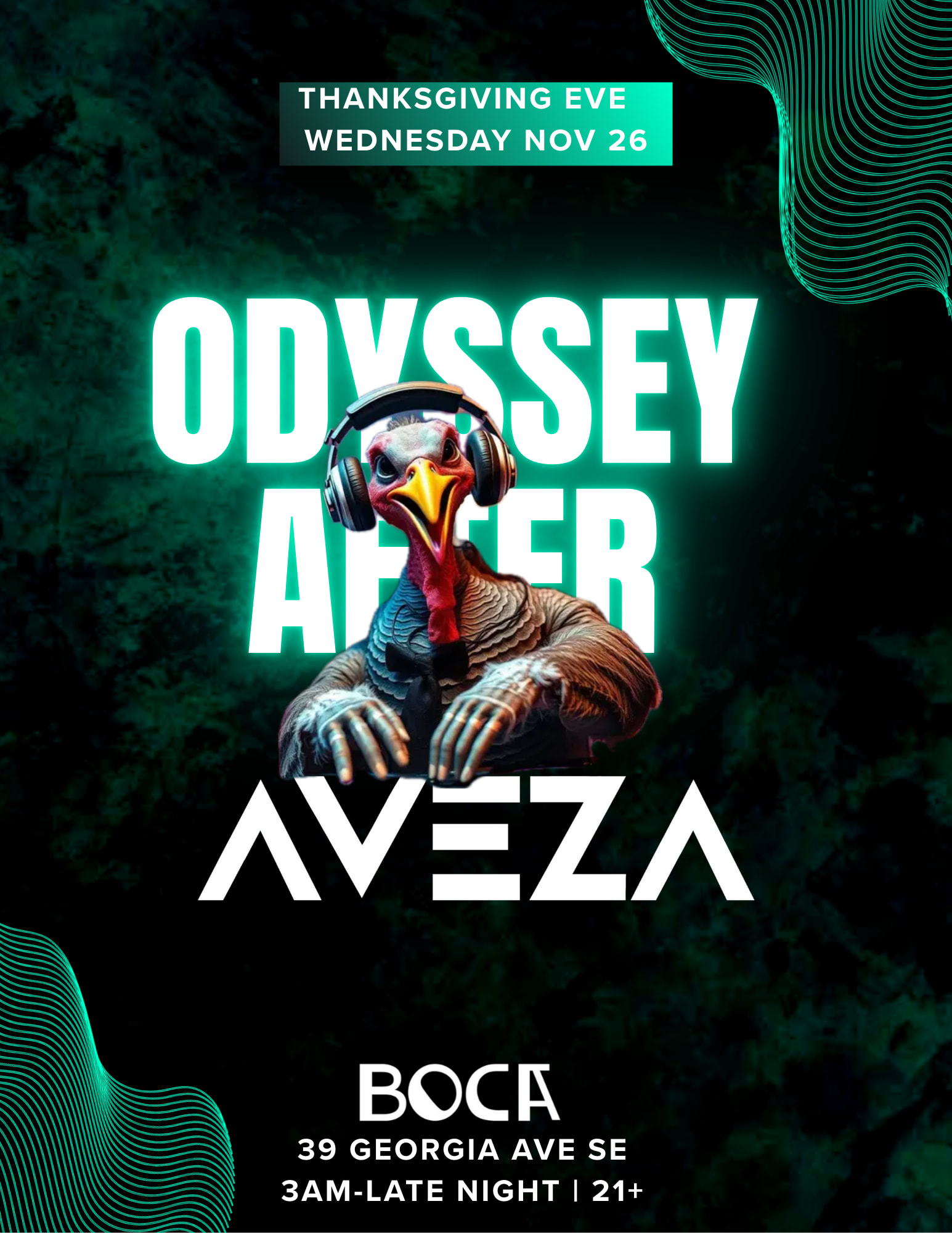 Thanksgiving Eve Afters At Odyssey Cover