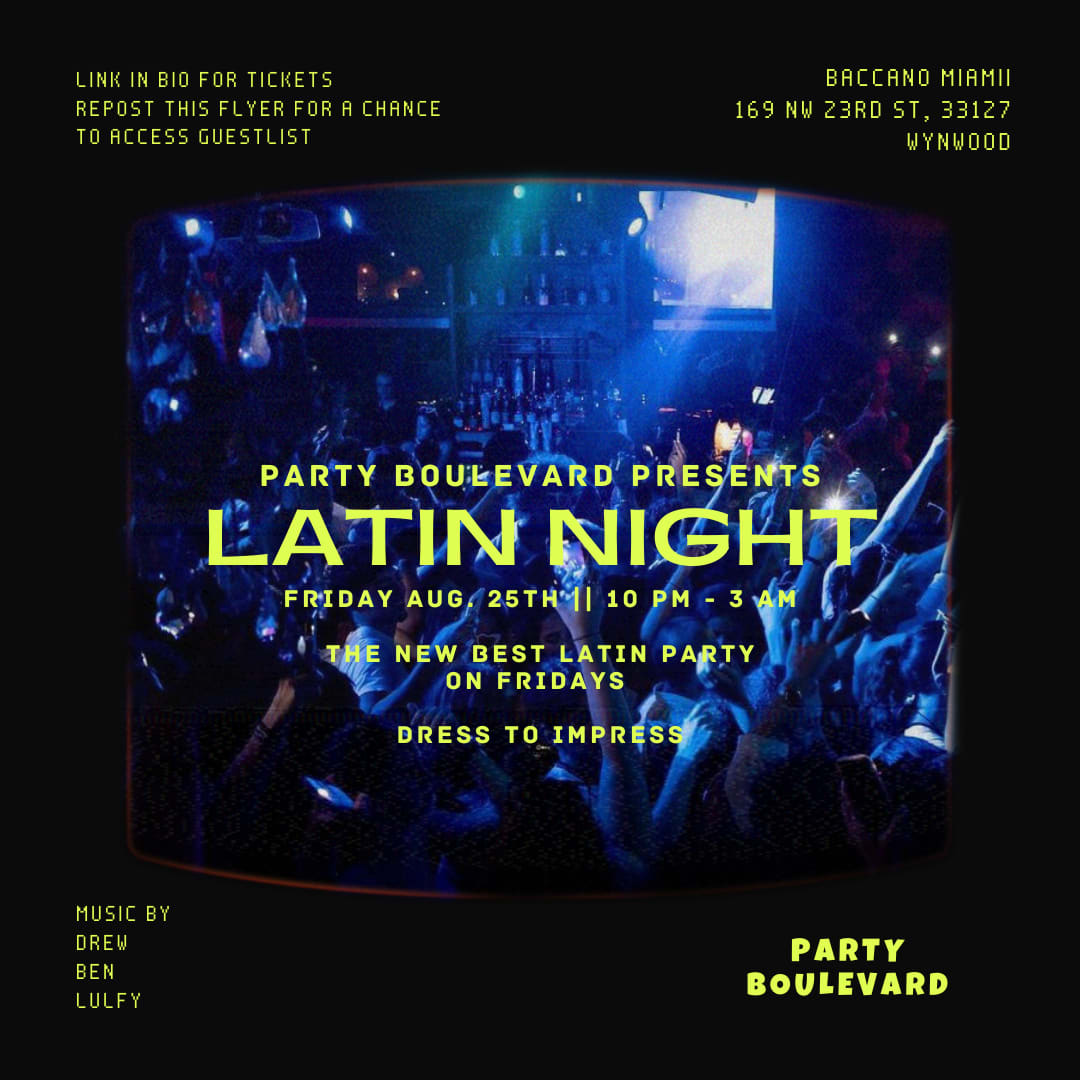 Latin Night By Party Blvd Cover