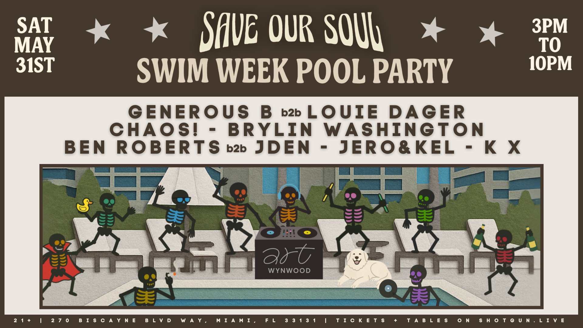 Save Our Soul's Miami Swim Week Pool Party Cover