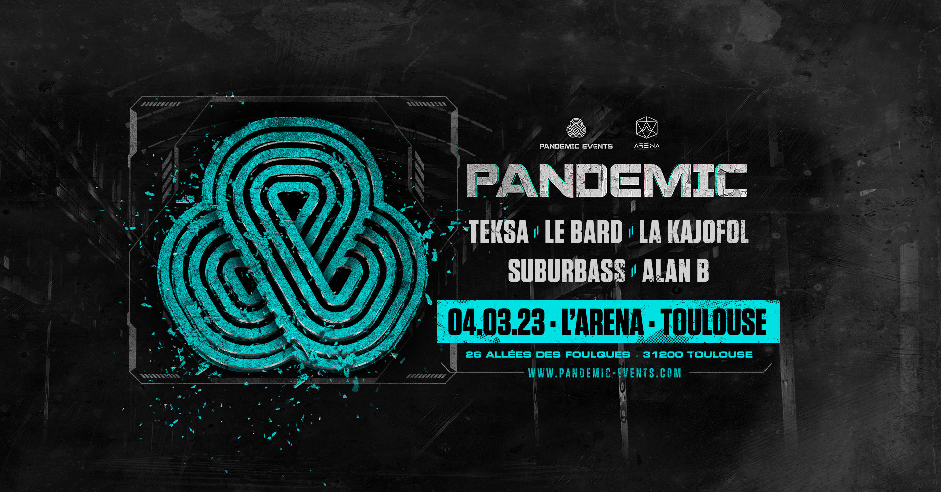 Pandemic W/ Teksa, Le Bard, La Kajofol, Suburbass, Alan B  Cover