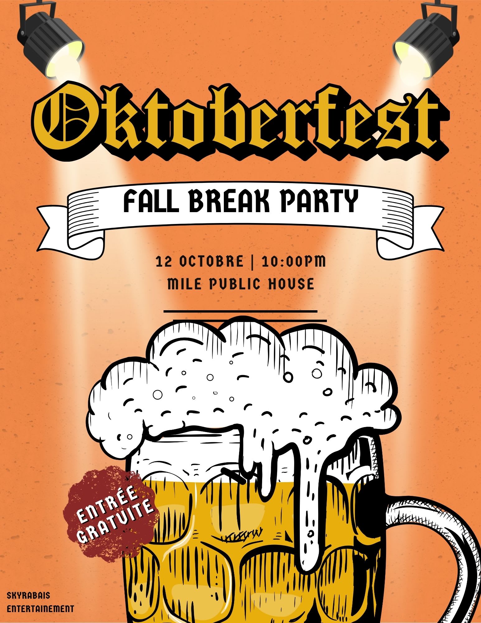 Octoberfest Fall Break Party Cover