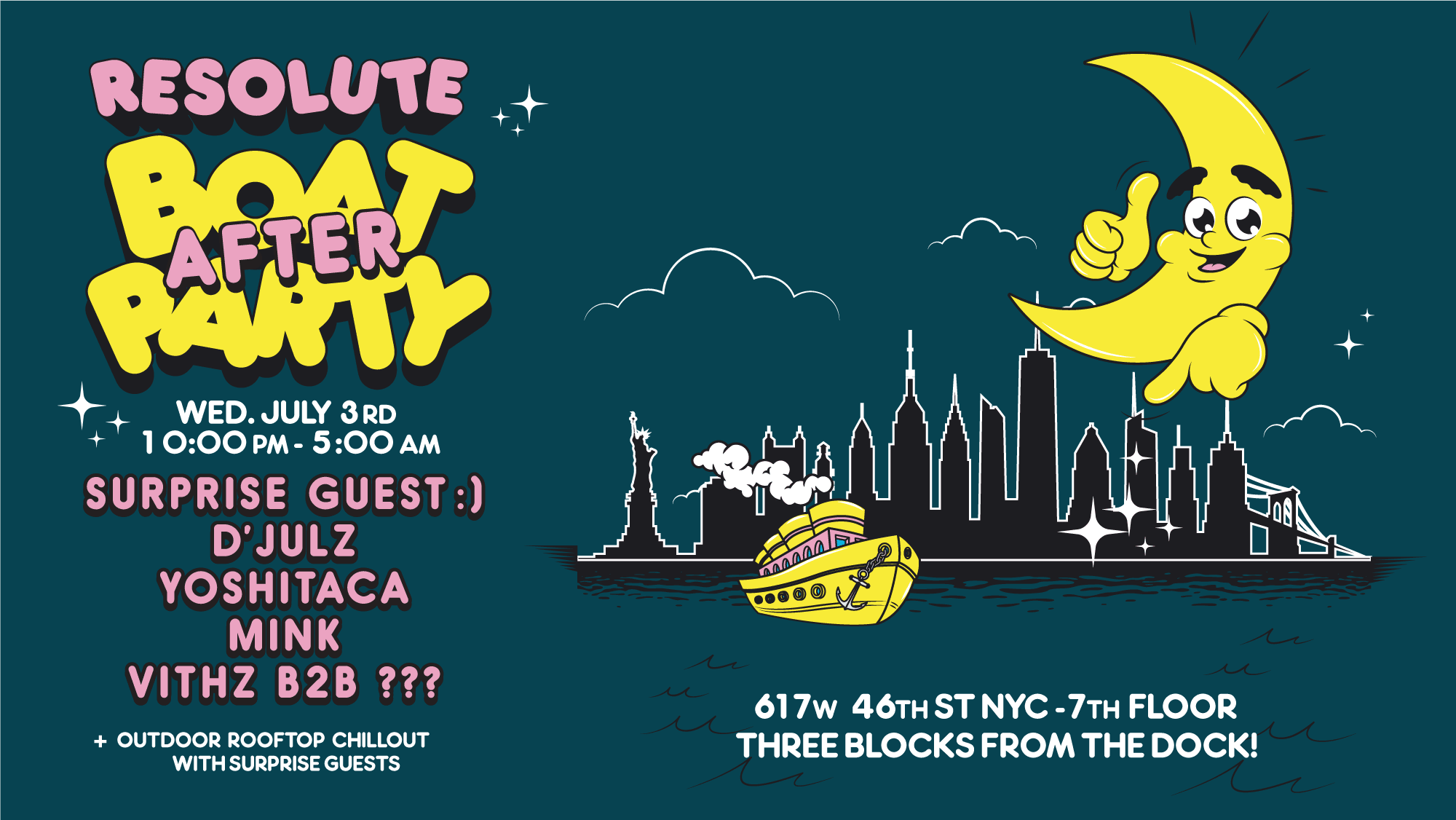 Resolute After Boat Party W/ D'julz, Yoshitaca, Mink + More Cover