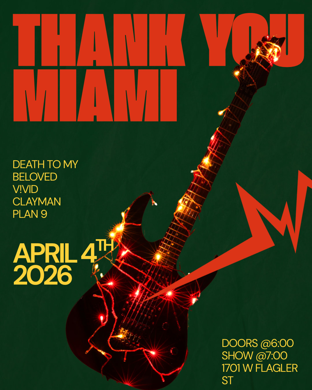 Thank You Miami Cover