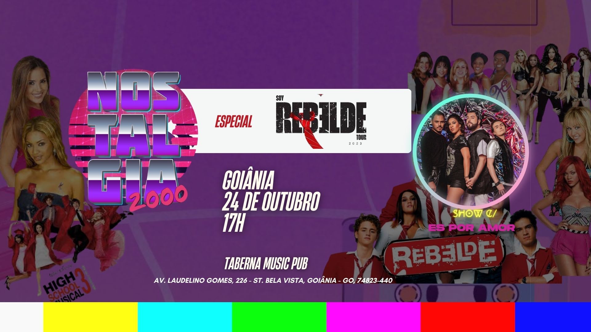 Nostalgia 2000 - Soy Rebelde Tour - Taberna Music Pub Cover