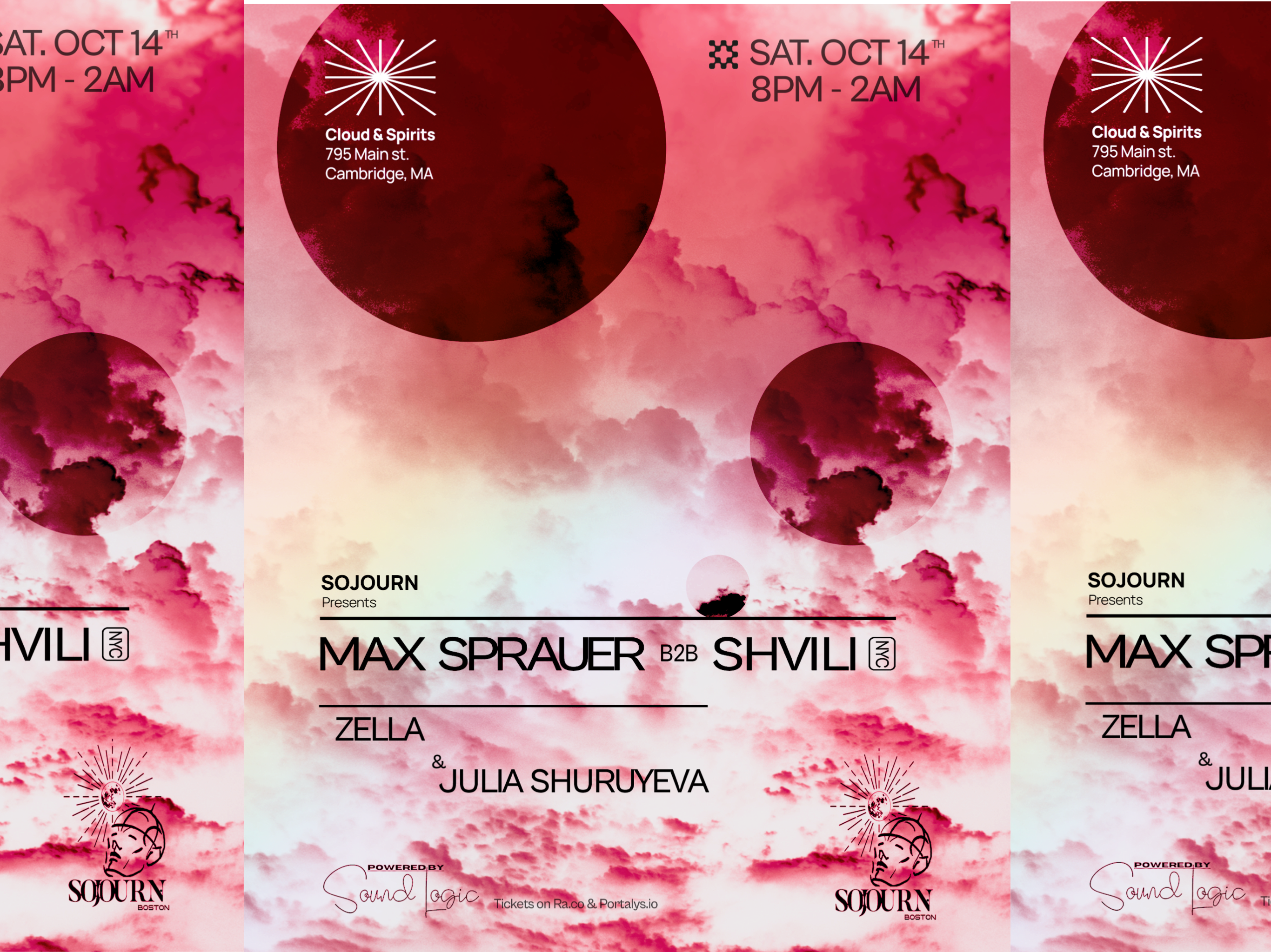 Sojourn Presents: Max Sprauer B2b Shvili (Nyc), Zella, Julia Cover