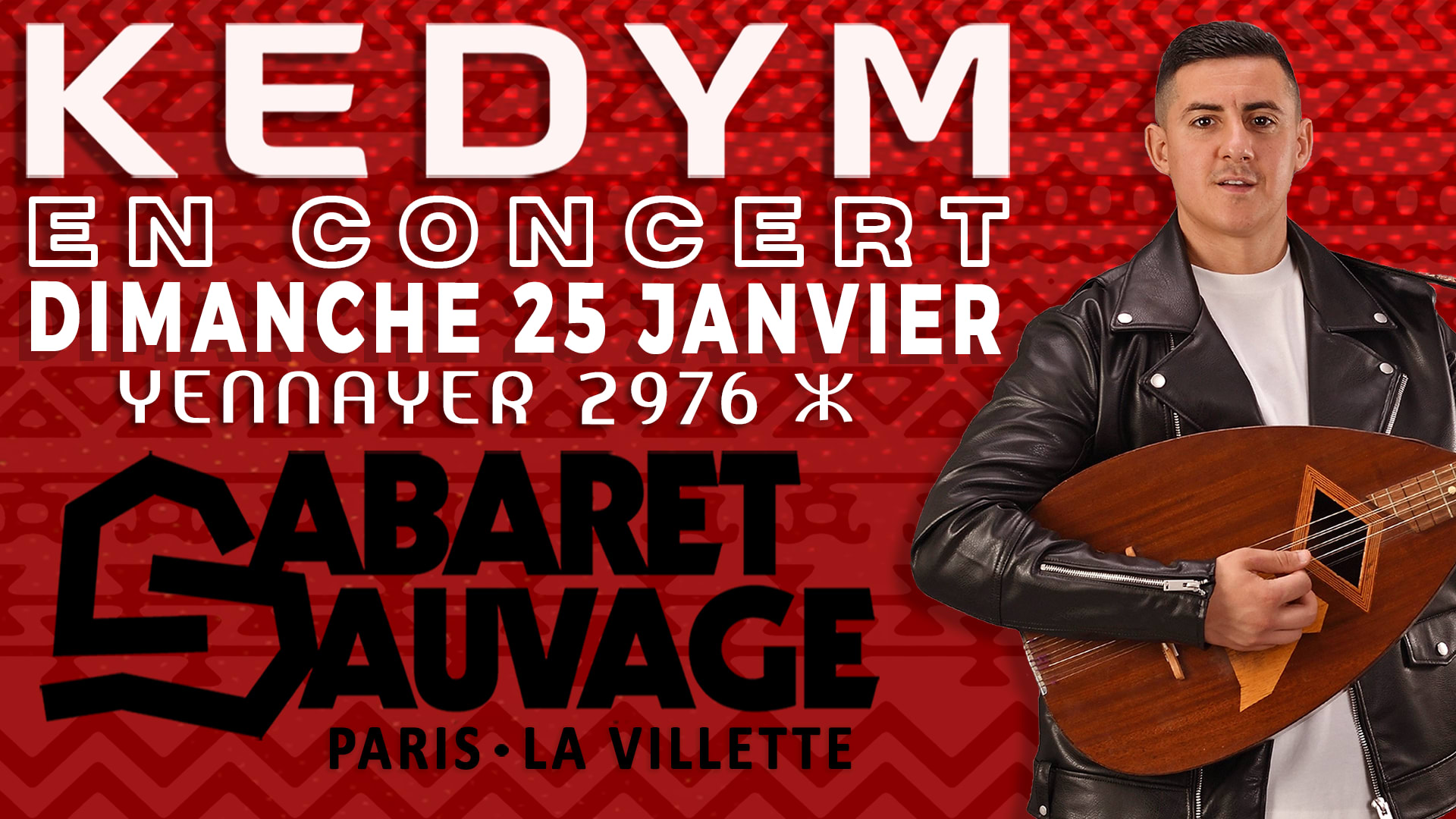 Kedym En Concert Pour La Première Fois Au Cabaret Sauvage Cover