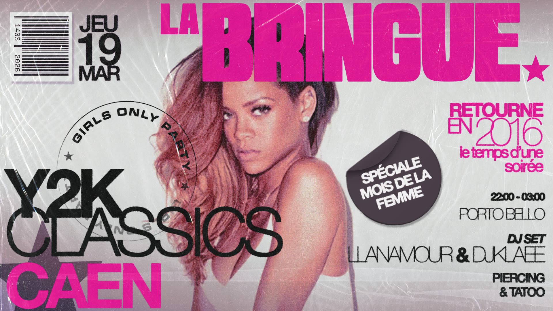 La Bringue - Caen - Y2k Classics Cover