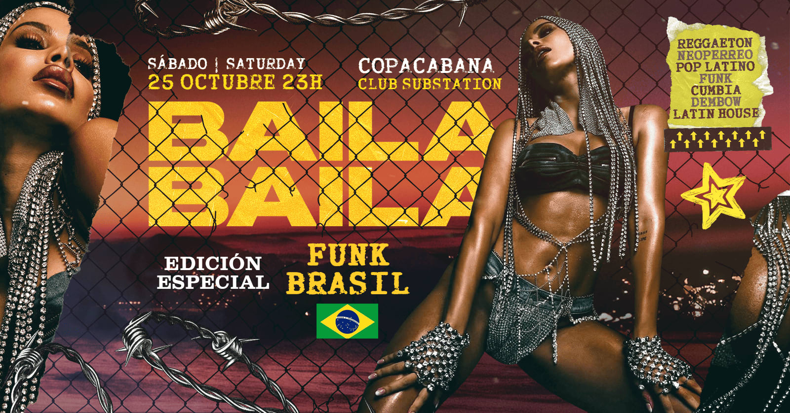 Fiesta Latina Baila Baila | Funk Brasil 25 Octubre 23h Cover