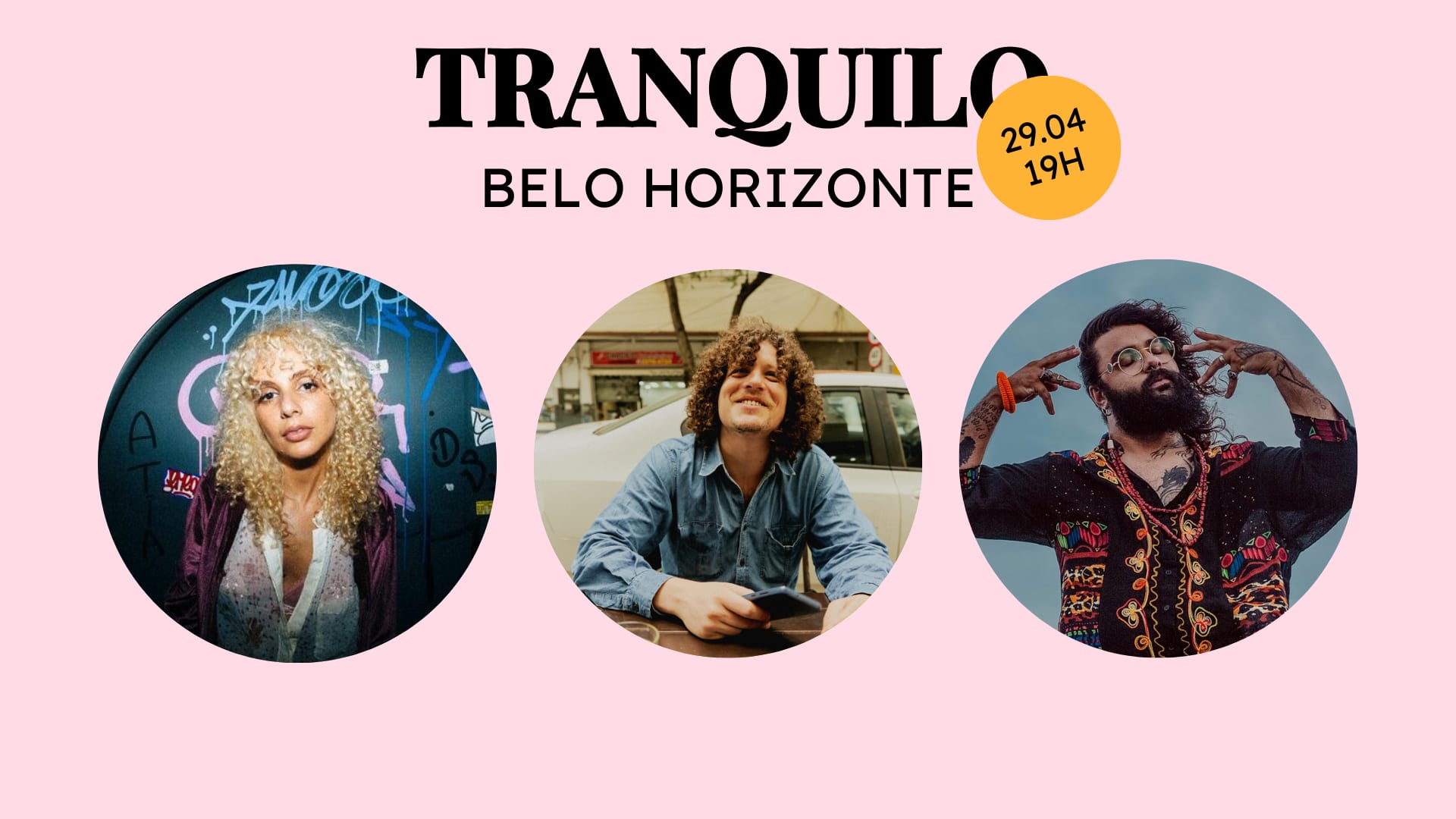 Tranquilo Bh - Com Chico Chico, Luiza Lian & André Prando! Cover