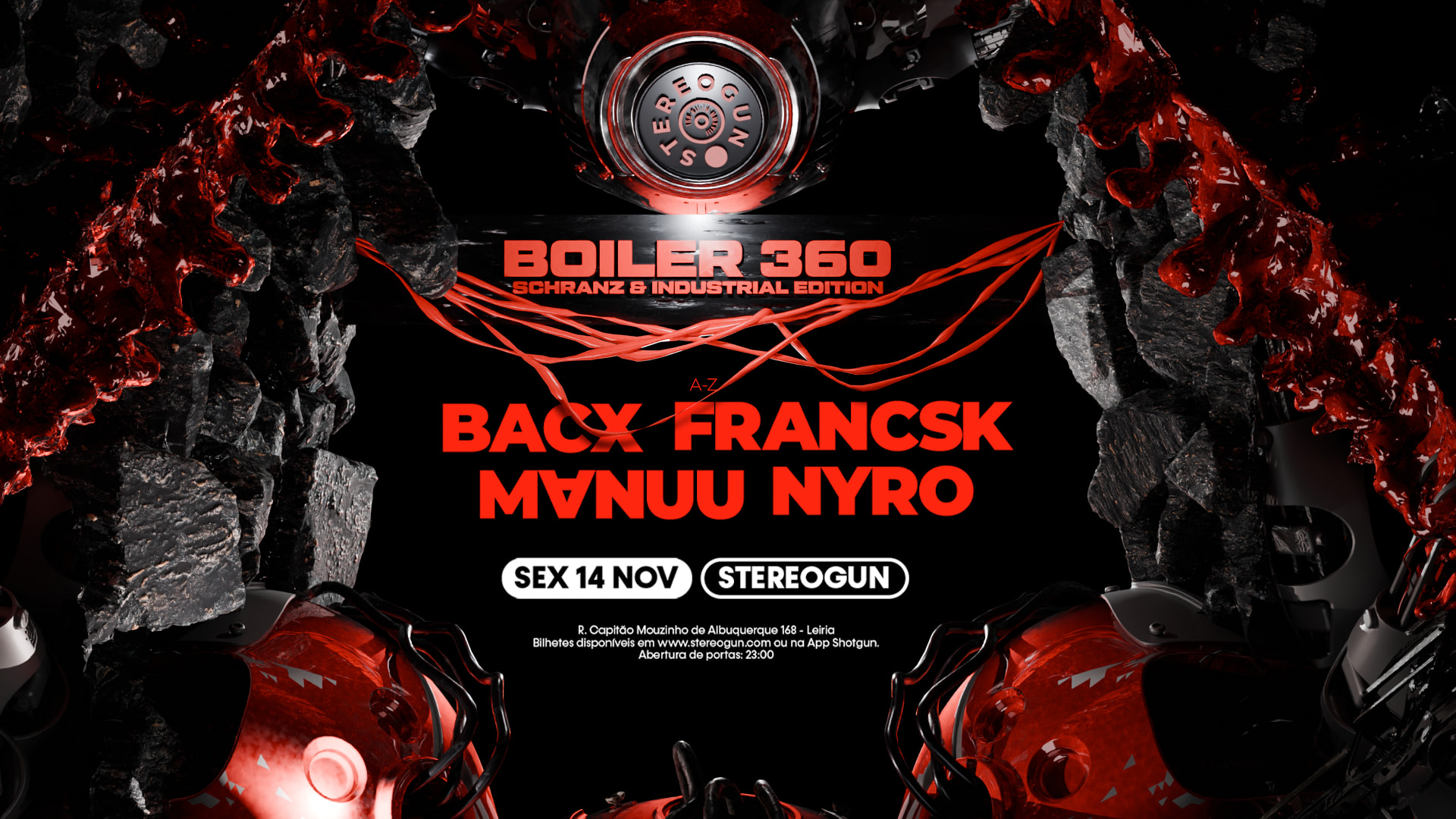 Boiler 360 - Schranz & Industrial Edition @ Stereogun Leiria Cover