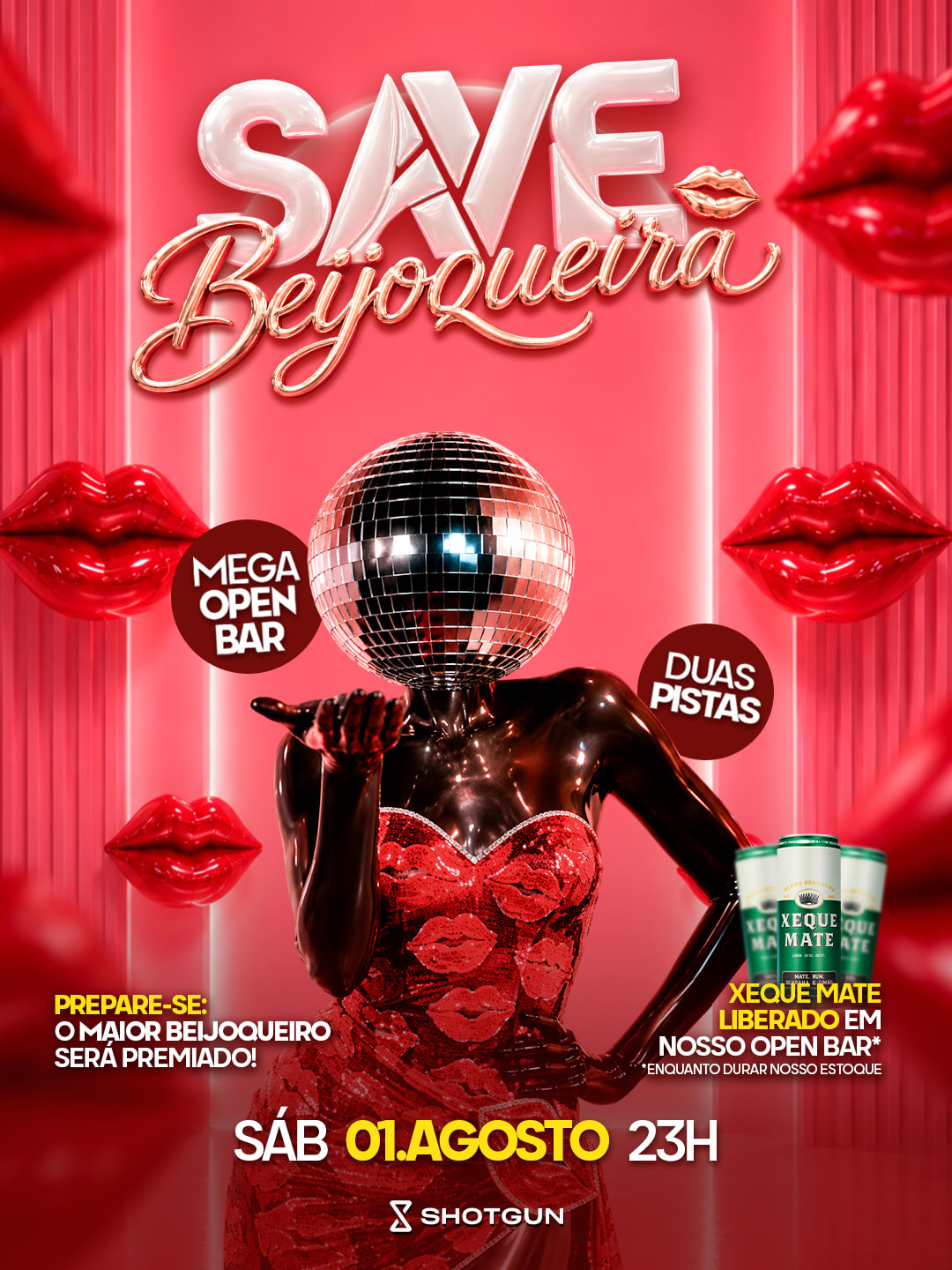 Save -Beijoqueira | Open Bar | 2 Pistas | * Xeque Mate Cover