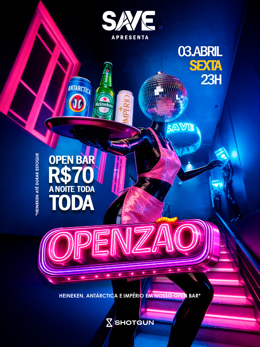Save Openzao - Heineken No Open Bar | 70 Reais A Noite Toda Cover