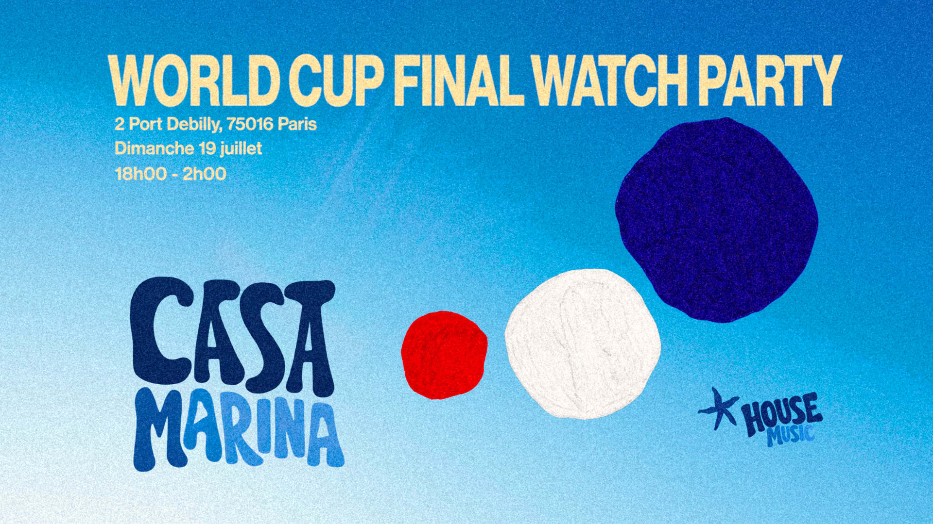 World Cup Final Watch Party - Casa Marina Cover