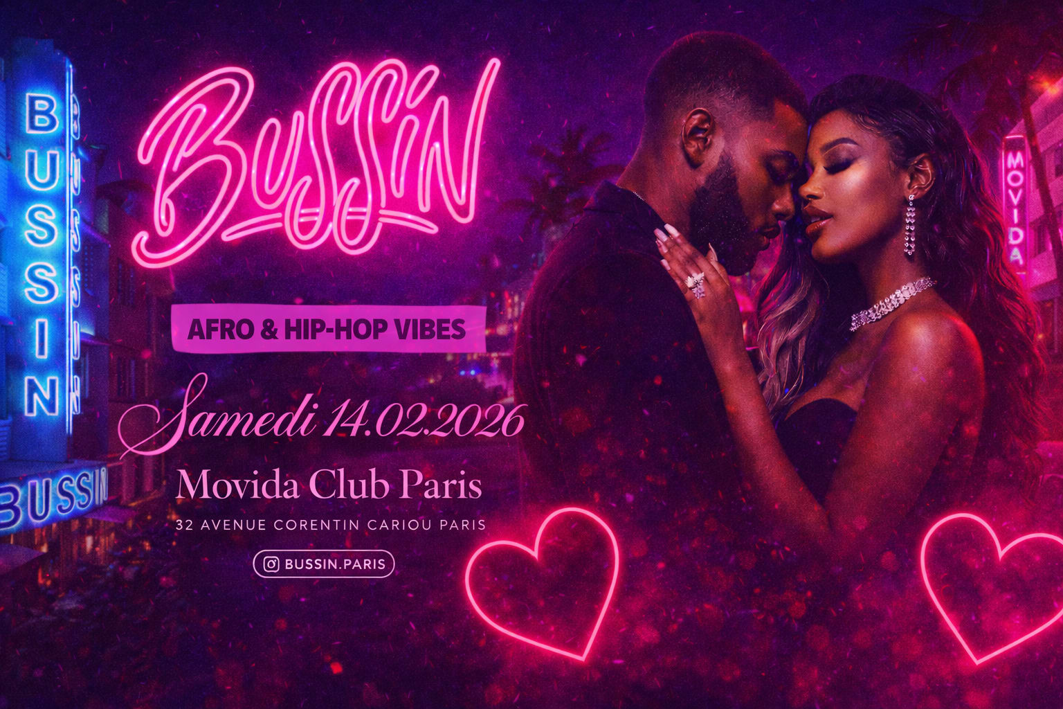 Bussin - Soiree Hip Hop & Afrobeat - Samedi 14 Fevrier Cover