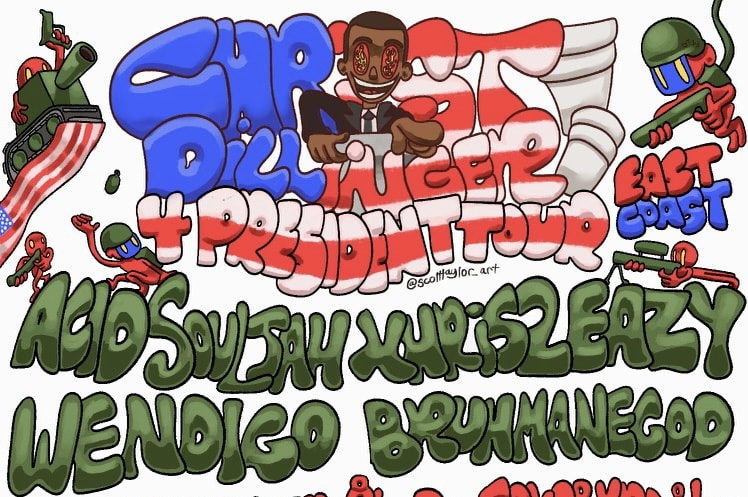Christ Dillinger 4 President East Coast Tour Cover