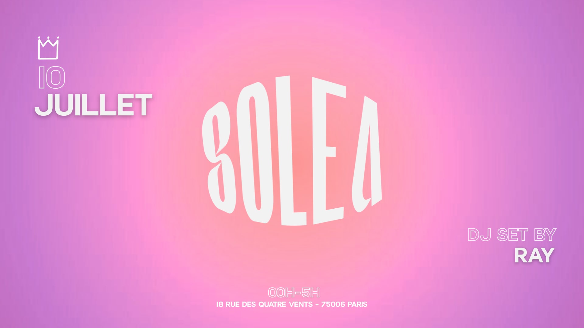 Vendredi - Solea Chez Prince Dj Set Commercial - Paris 6 Cover
