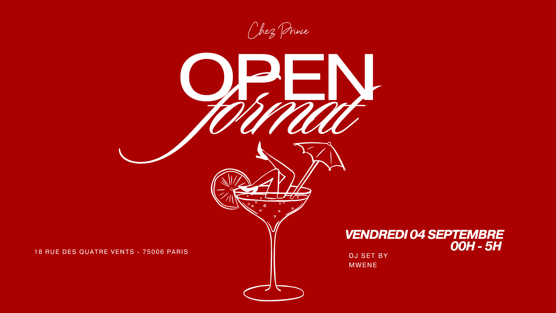 Vendredi Open Format - Chez Prince Cover
