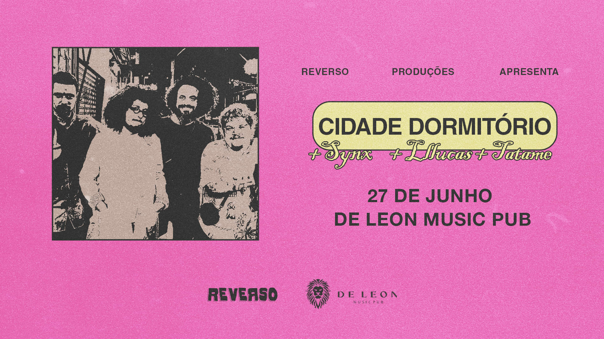 Reverso Apresenta: Cidade Dormitório, Lllucas, Synx E Tatame Cover