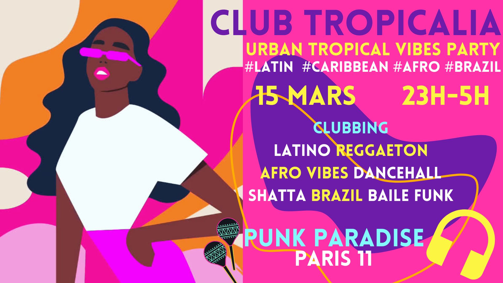 Club Tropicalia 15/3 ~ Afro, Latin, Caribbean, Brazil Party! Cover