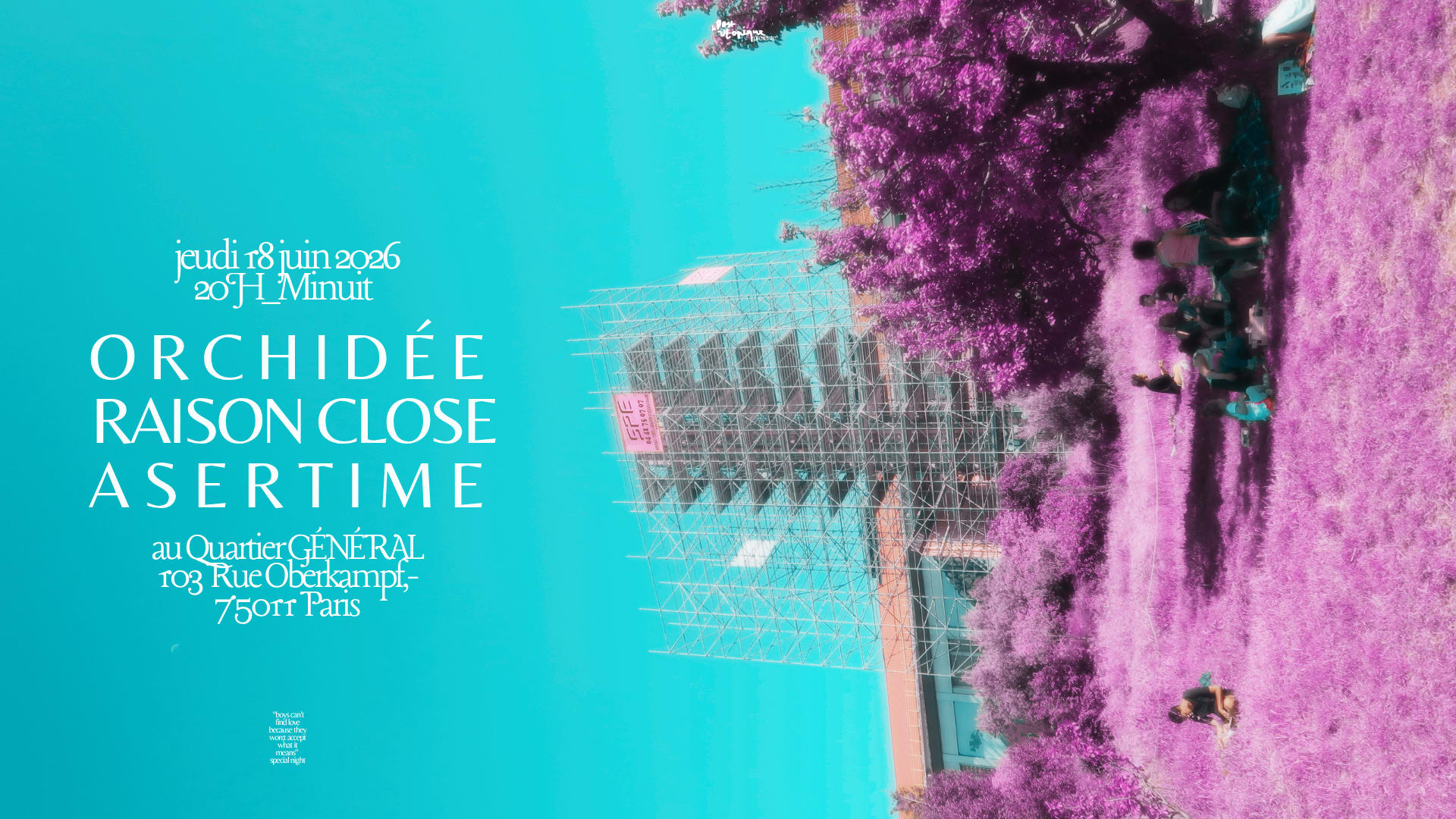 100% Post-Utopic Music — Orchidée, Raison Close, Asertime Cover