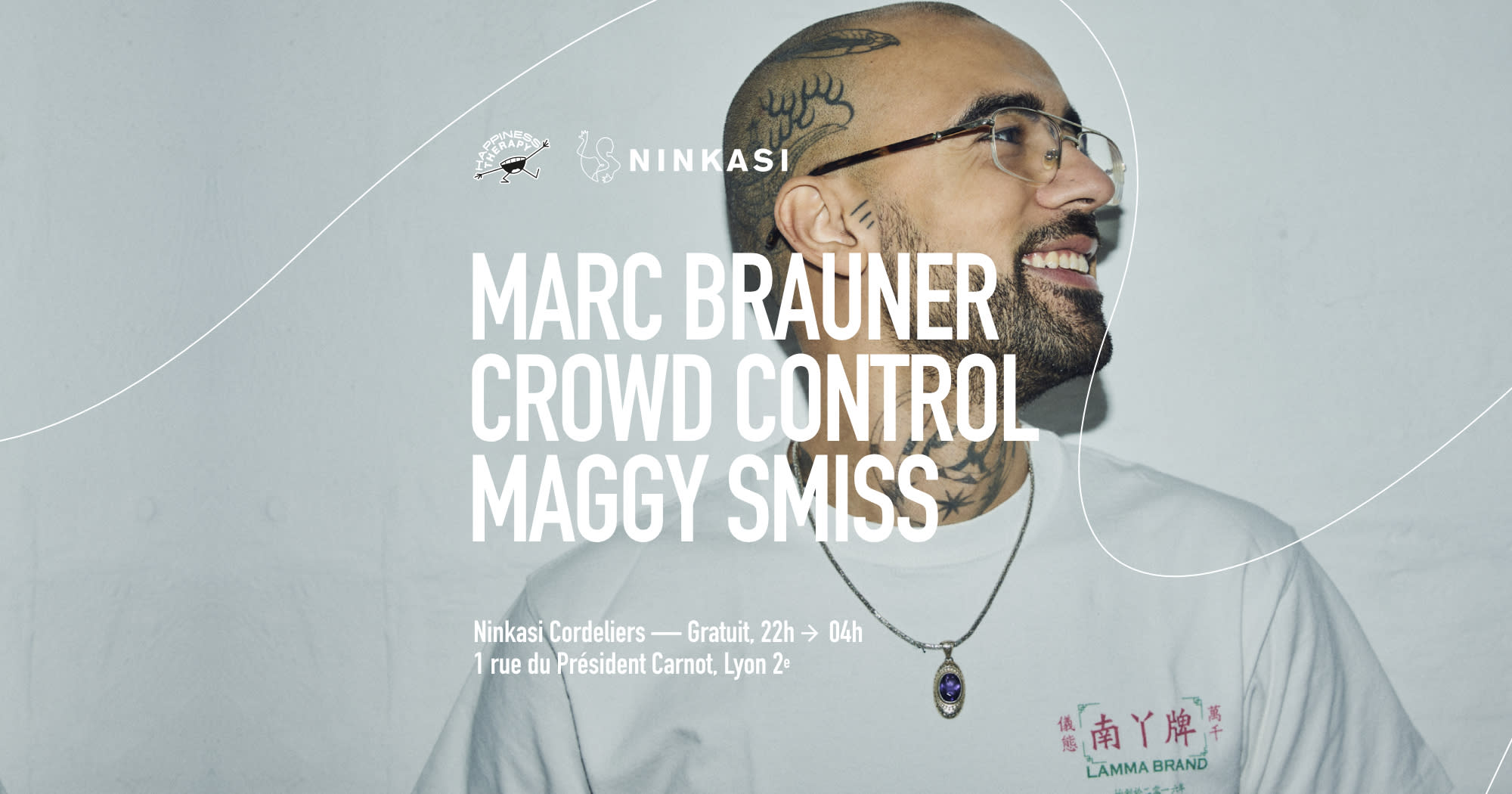 Happiness Therapy : Marc Brauner, Crowd Control, Maggy Smiss Cover