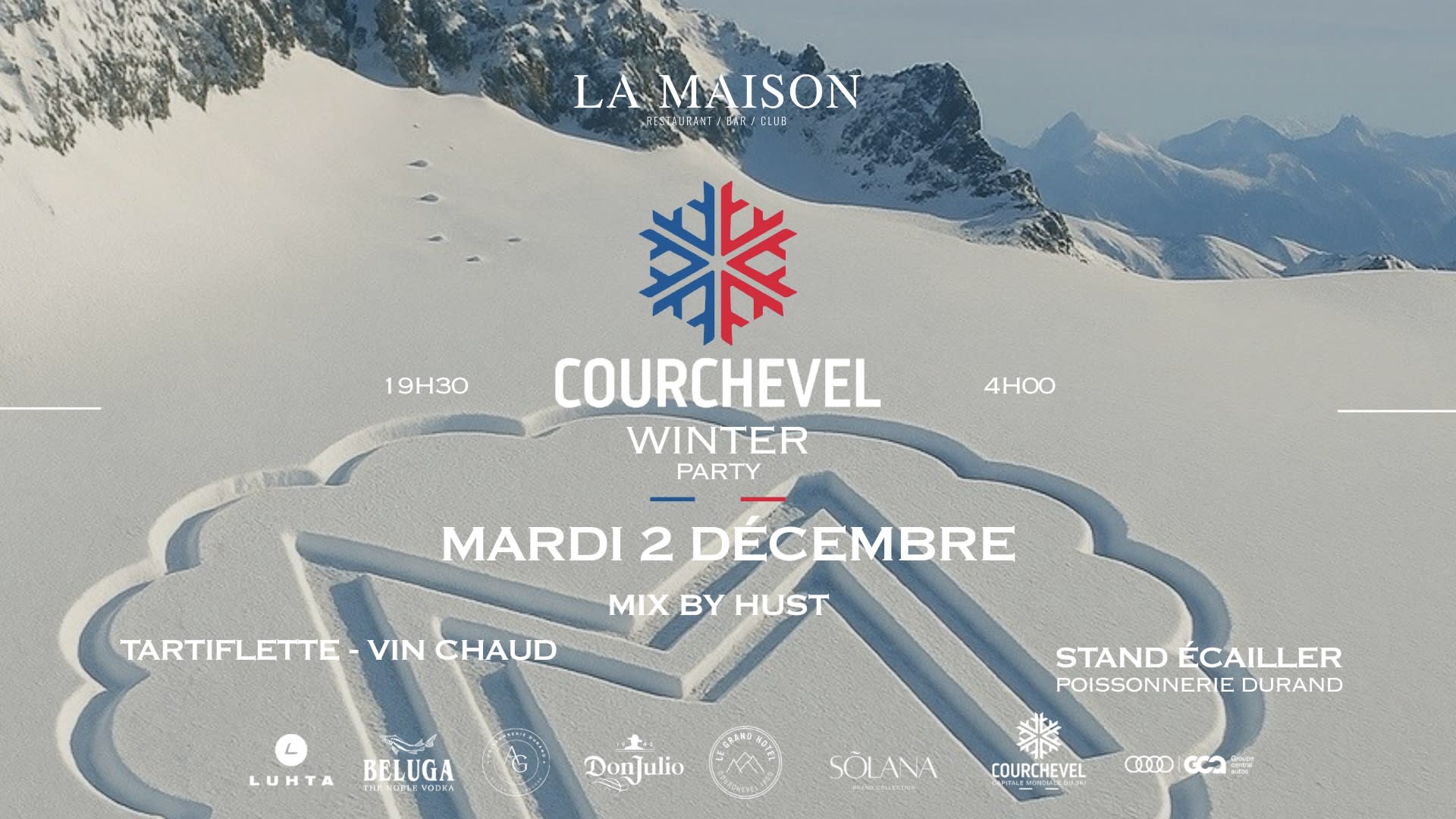 Courchevel Winter Party - Mar 2 Dec Cover