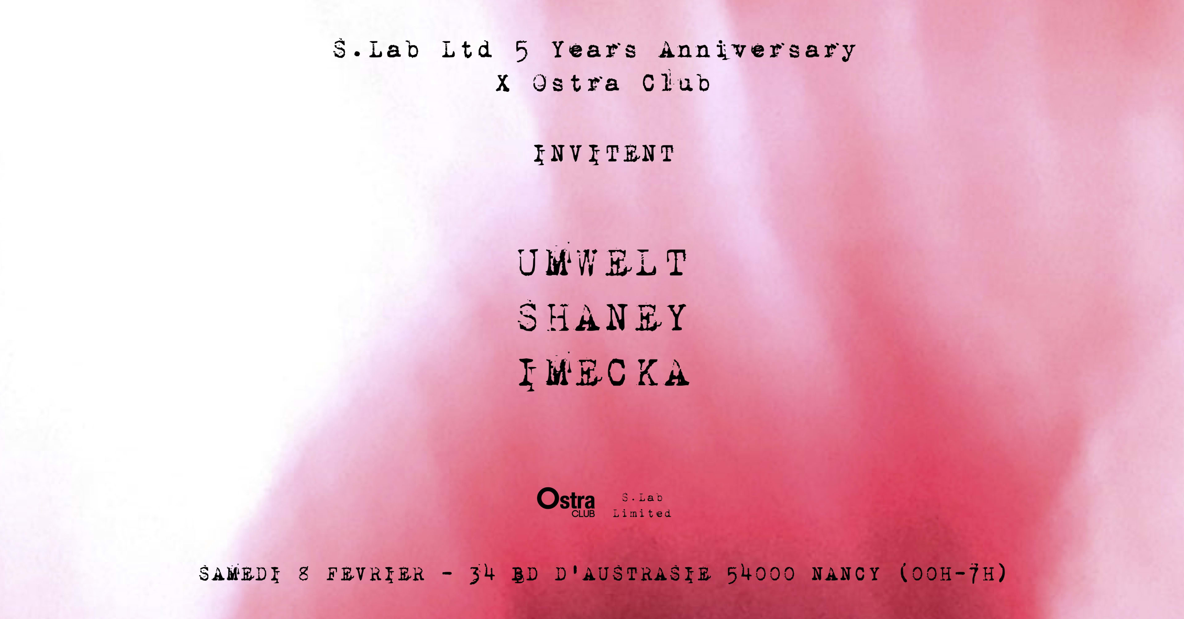S.Lab Ltd 5 Years Anniversary X Ostra Club Cover