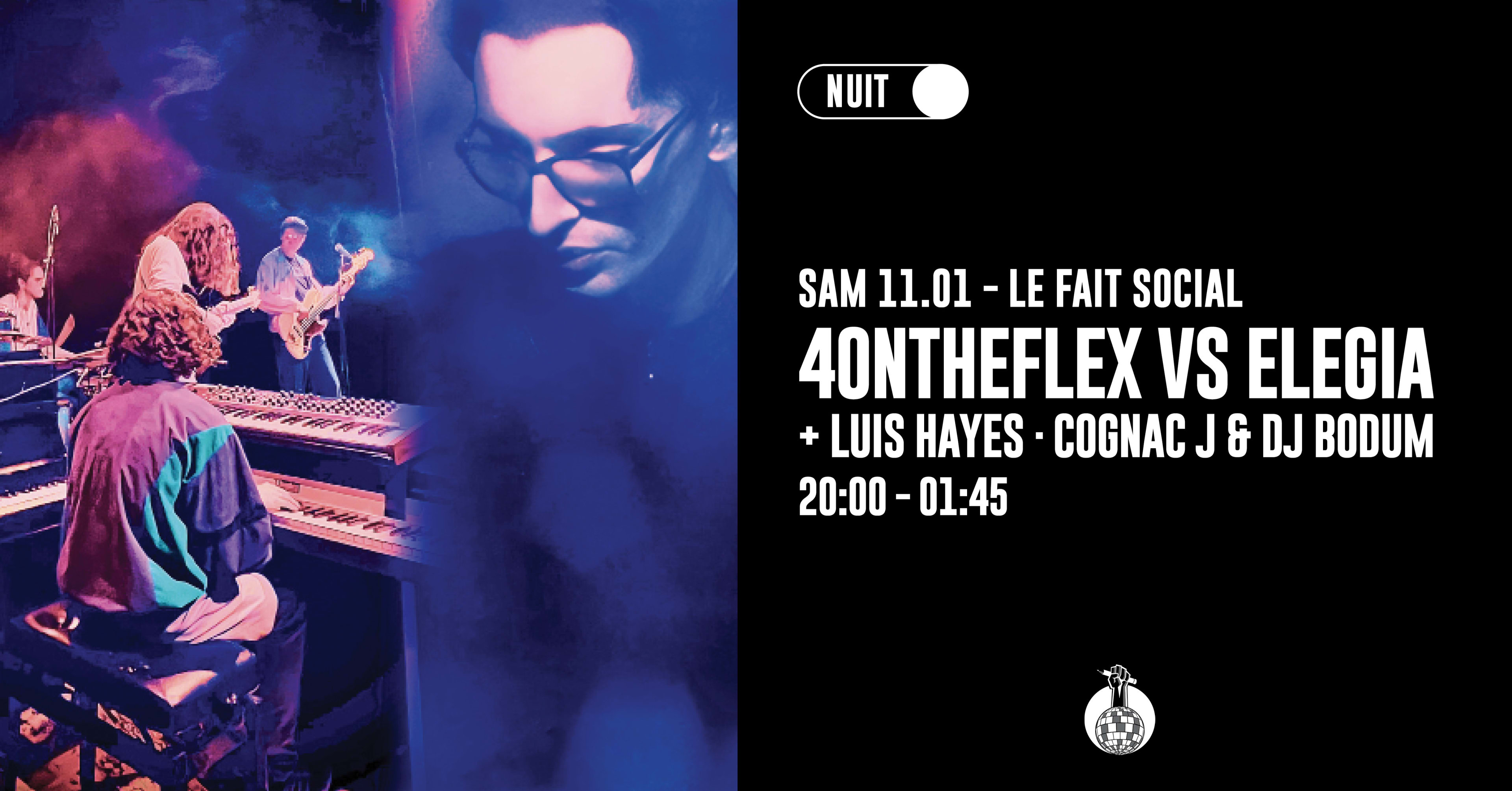 Lfs Invite : 4ontheflex Vs Elegia & Friends Cover