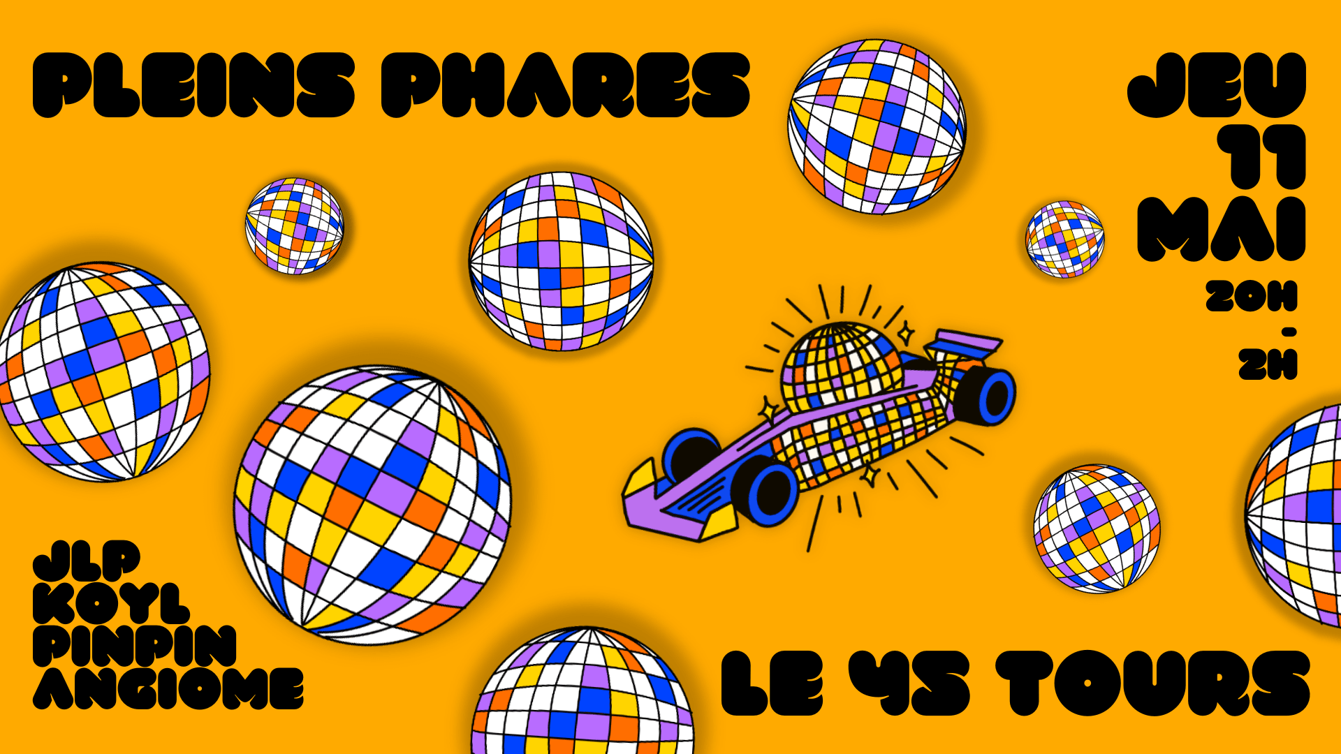 Pleins Phares @45 Tours / Free Entrance Cover
