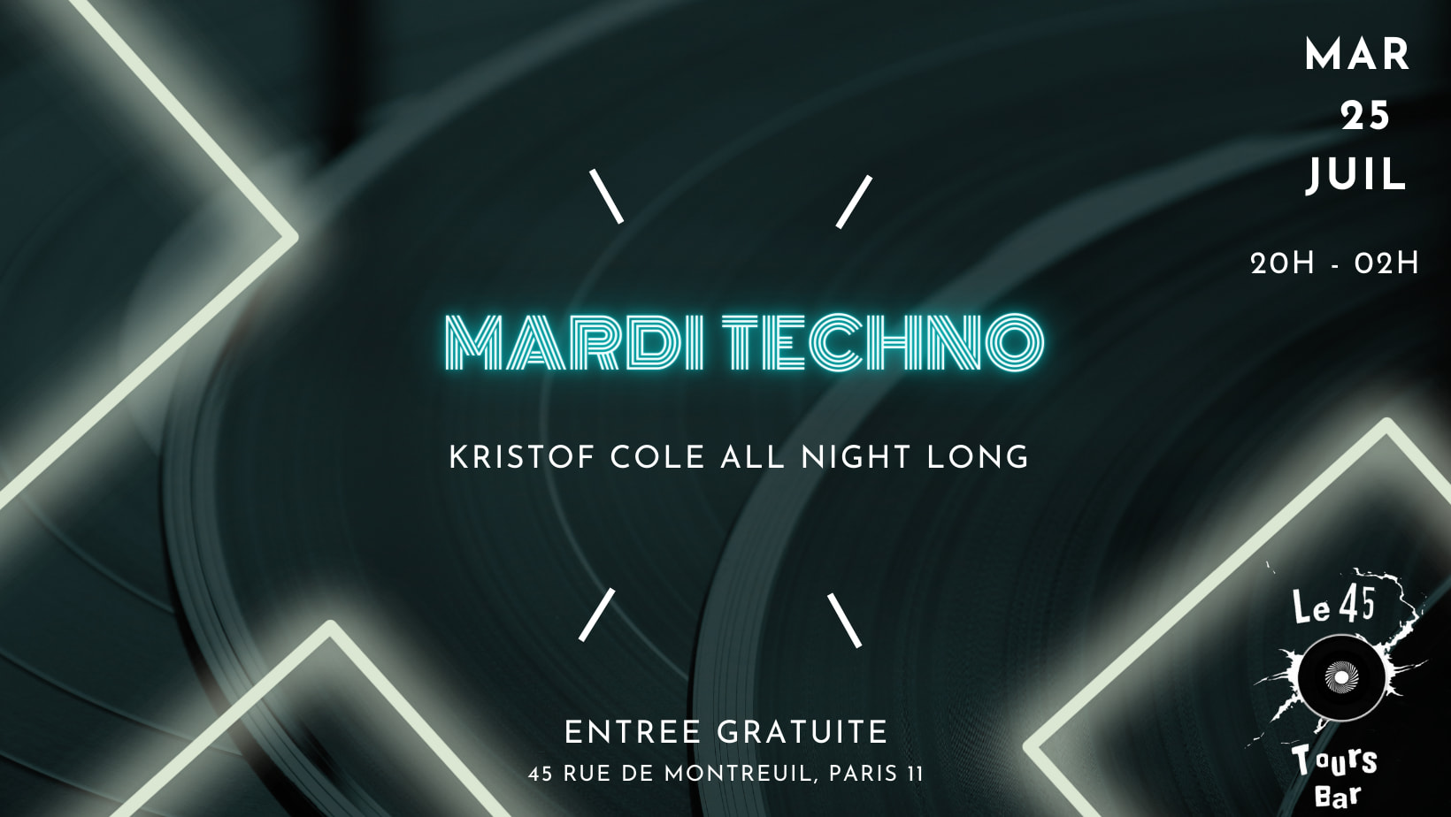 Mardi Techno W/ Kristof Cole Cover