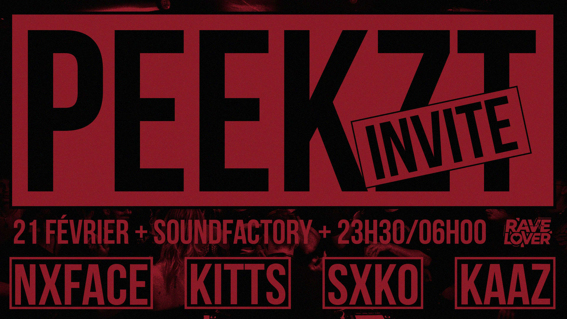 Rave [Extra] Lover - Peekzt Invite Cover