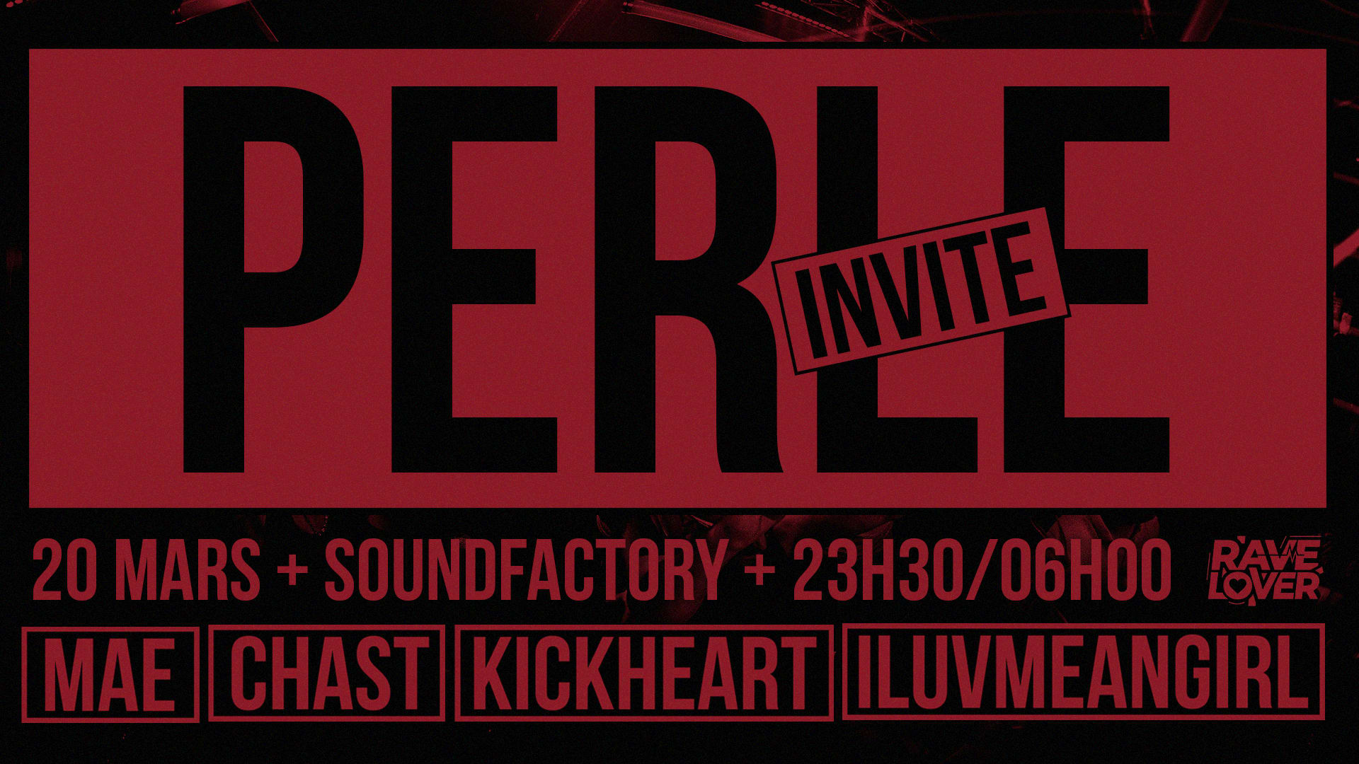 Rave [Extra] Lover - Perle Invite Cover